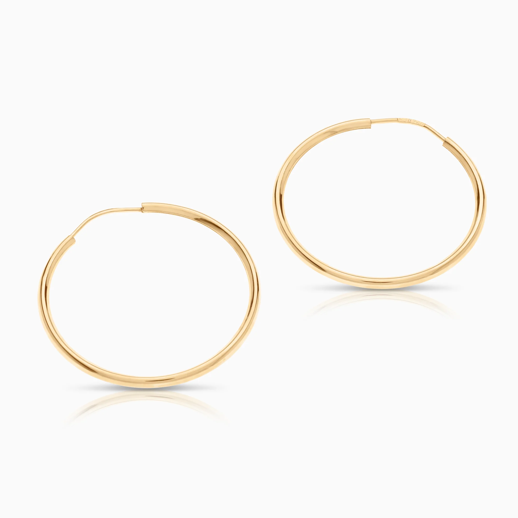 Hoop earrings 1.87g 18K gold - Image 2