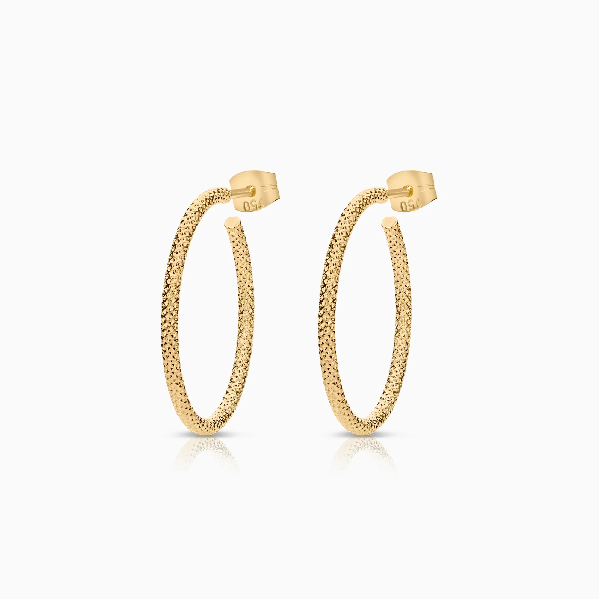 Hoop earrings 2.11g 18K gold