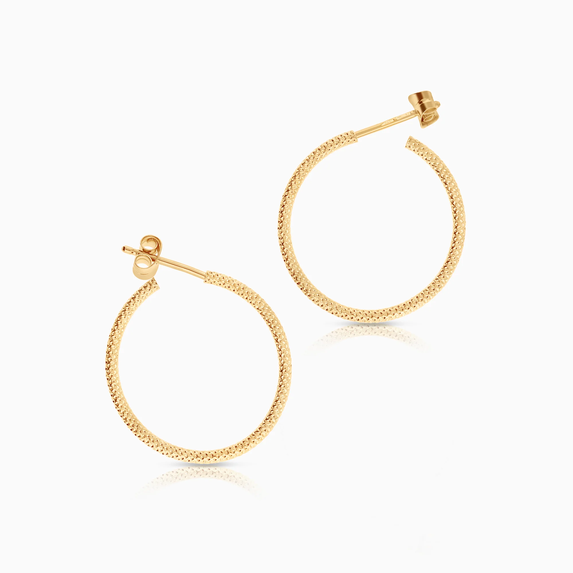 Hoop earrings 2.11g 18K gold - Image 2