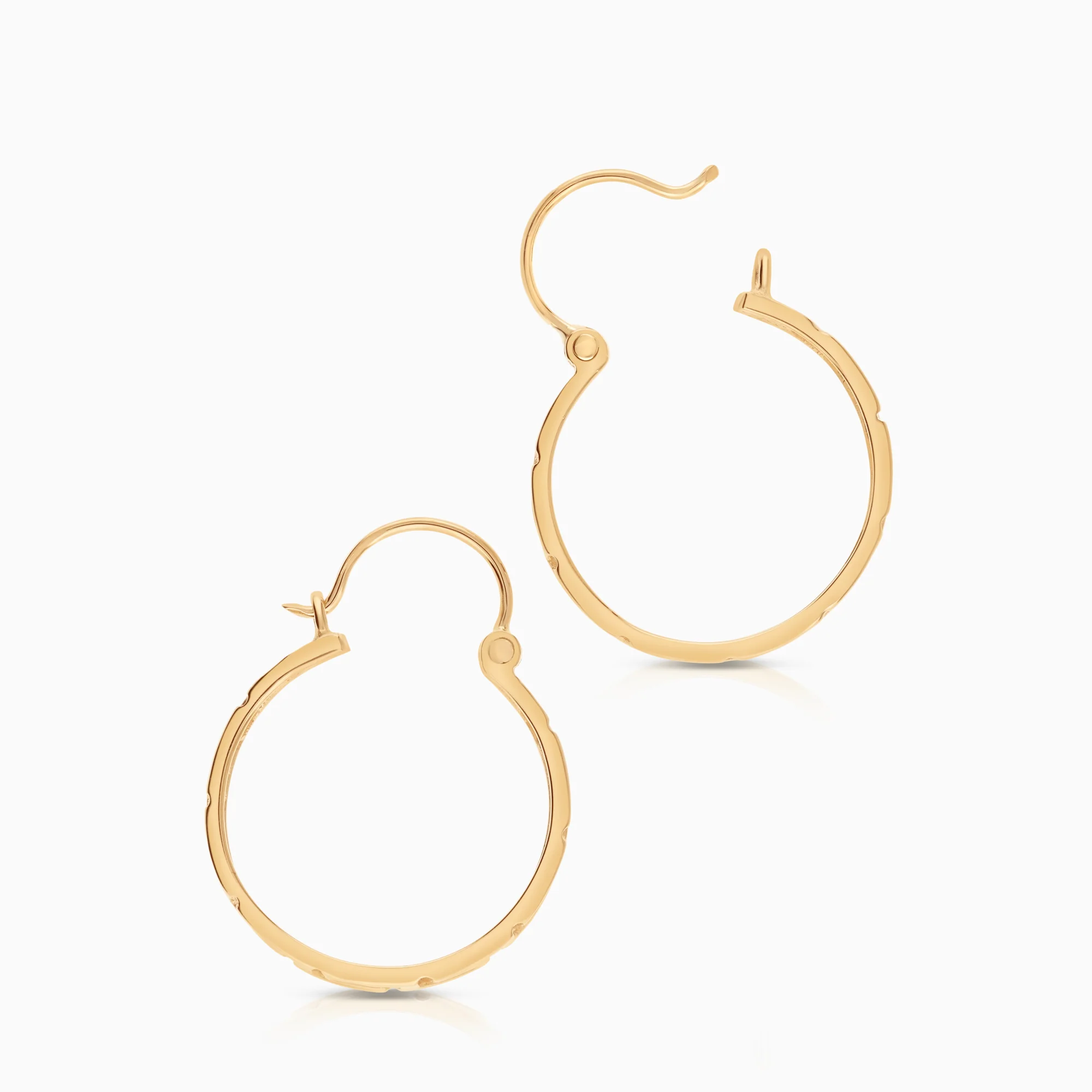 Hoop earrings 2.16g 14K gold - Image 2