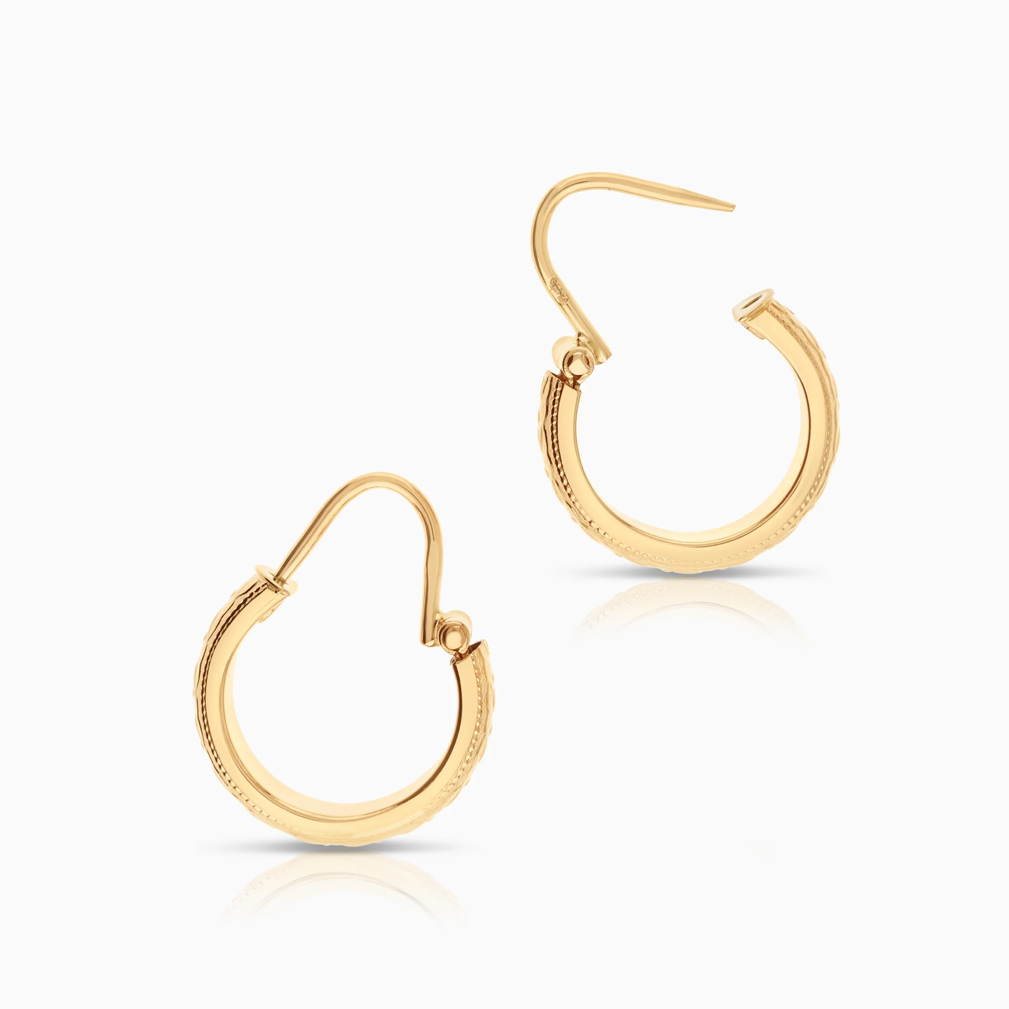 Hoop earrings 2.29g 18K gold - Image 2