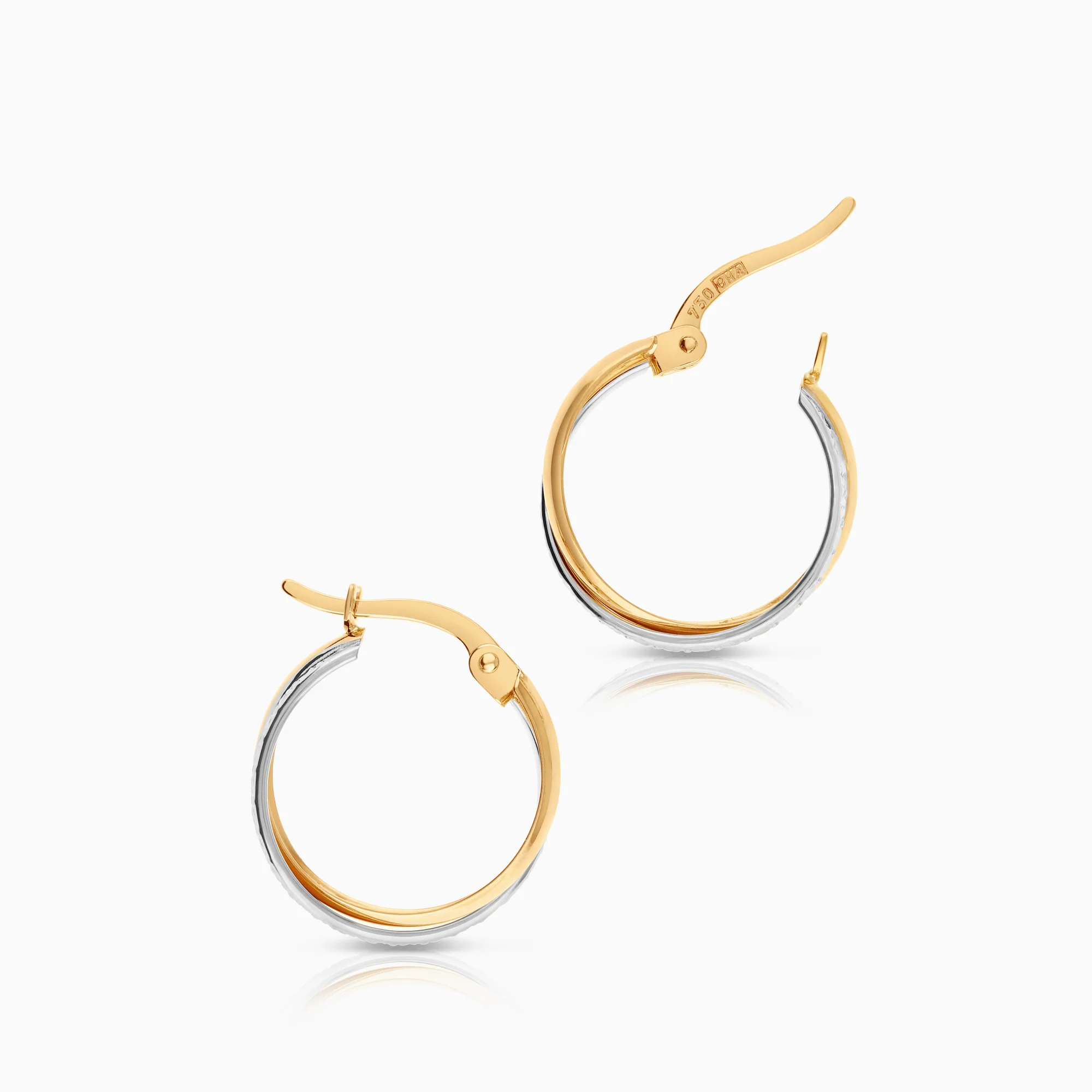 Hoop earrings 2.35g 18K gold - Image 2