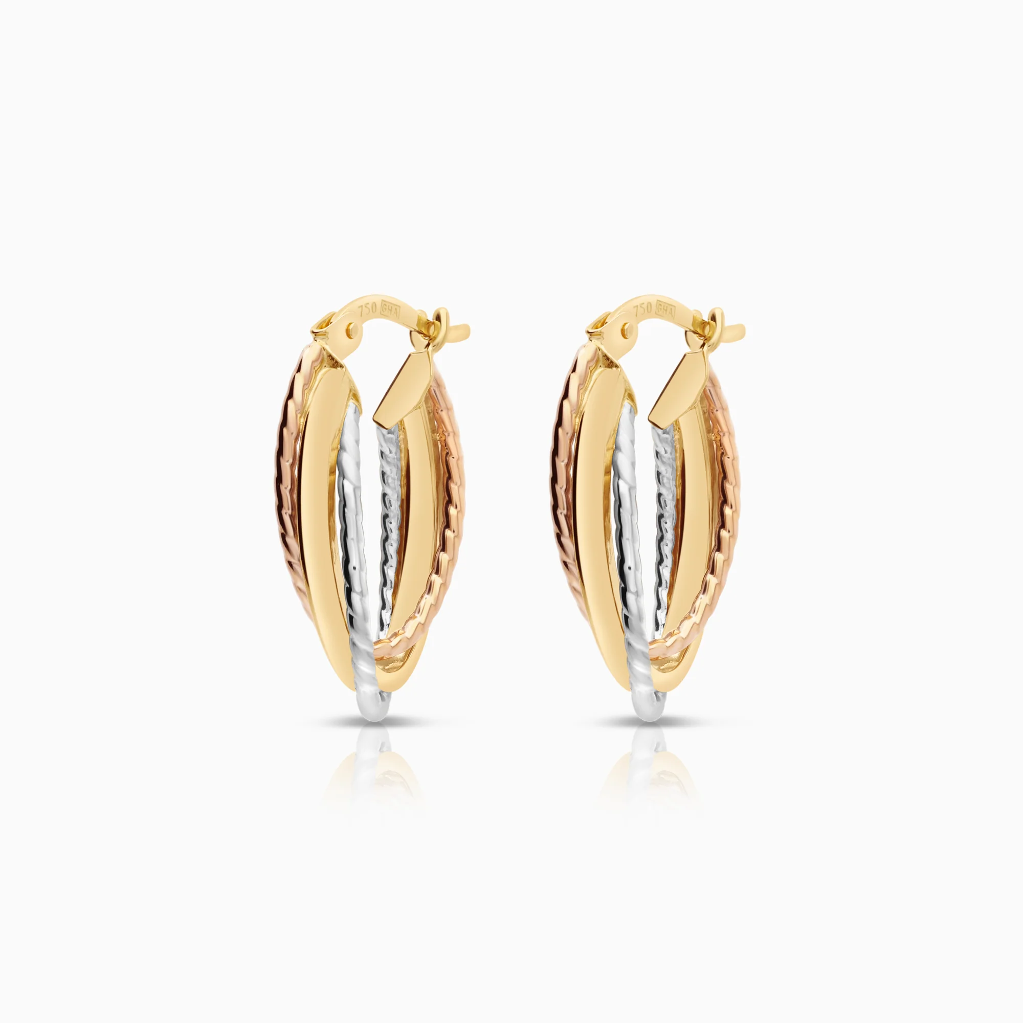 Hoop earrings 2.38g 18K gold