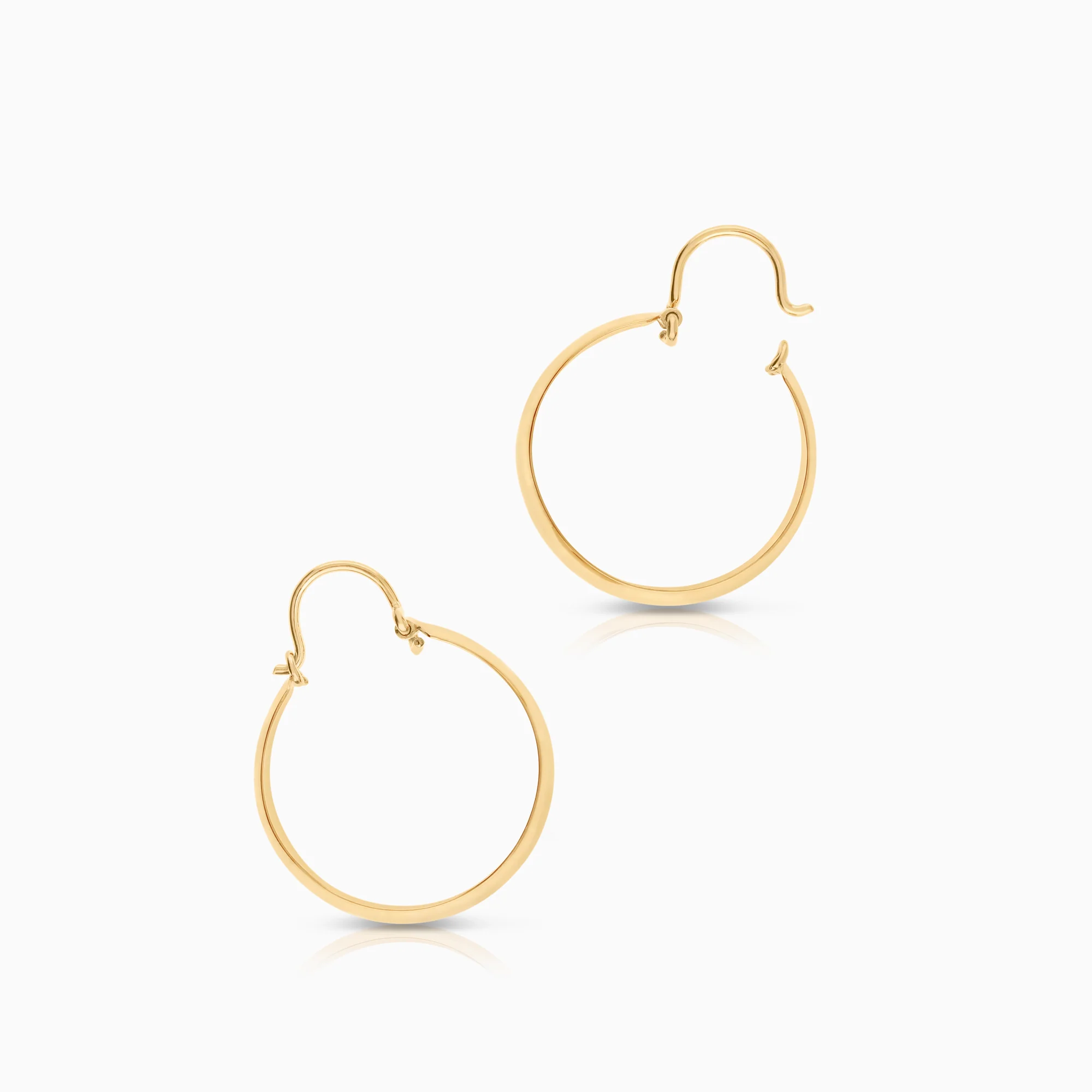 Hoop earrings 2.65g 18K gold - Image 2
