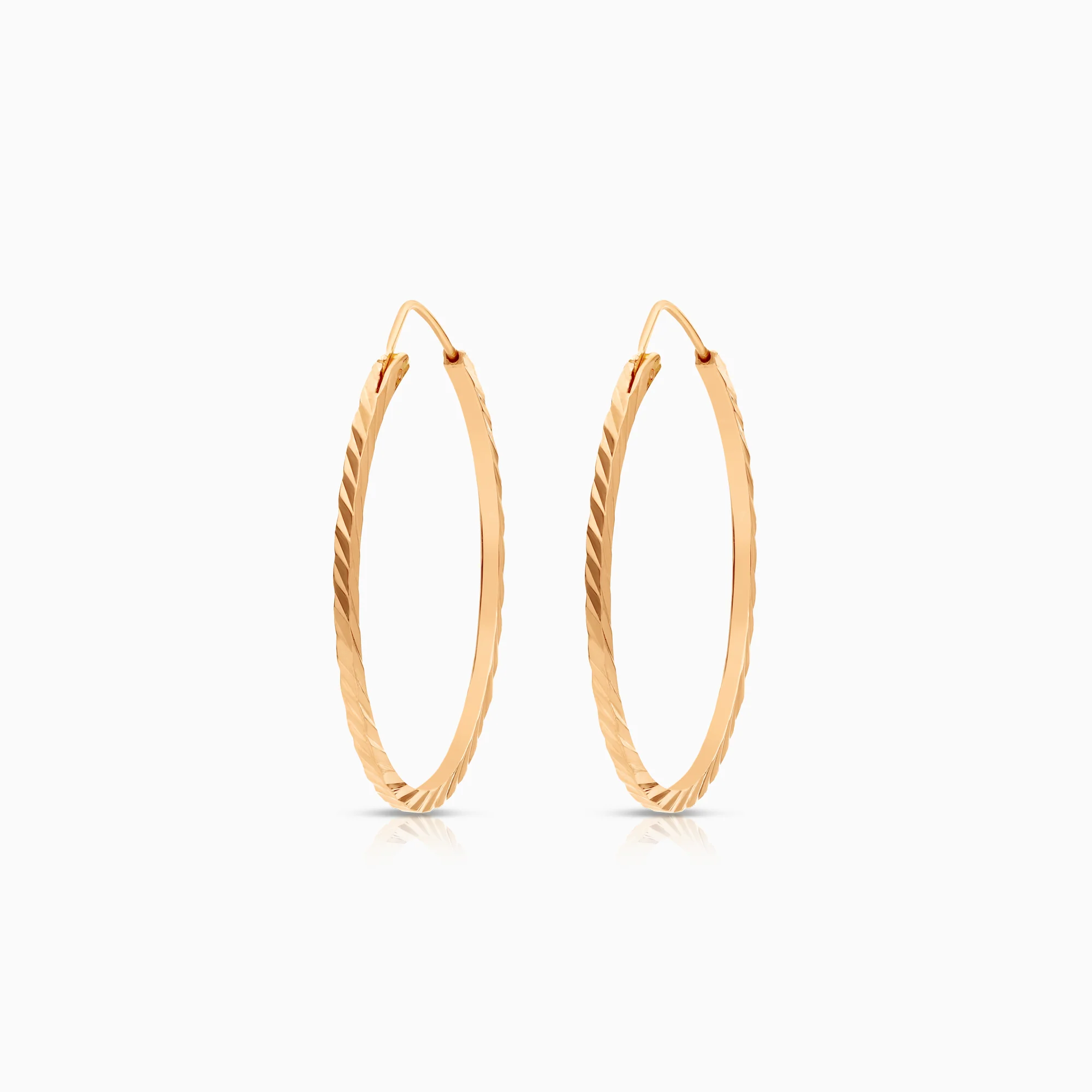 Hoop earrings 2.93g 14K rose gold