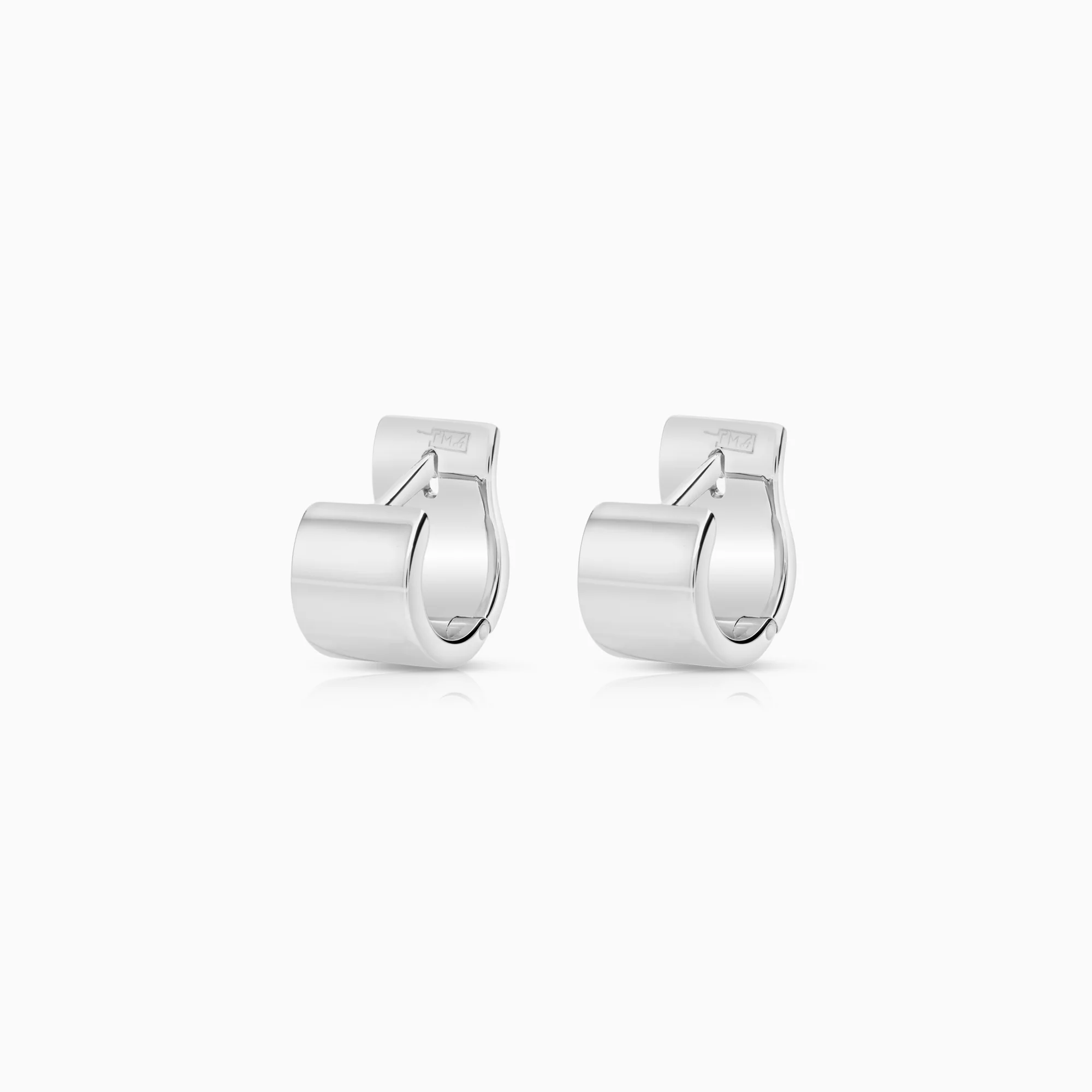 Hoop earrings 3.41g 14K white gold