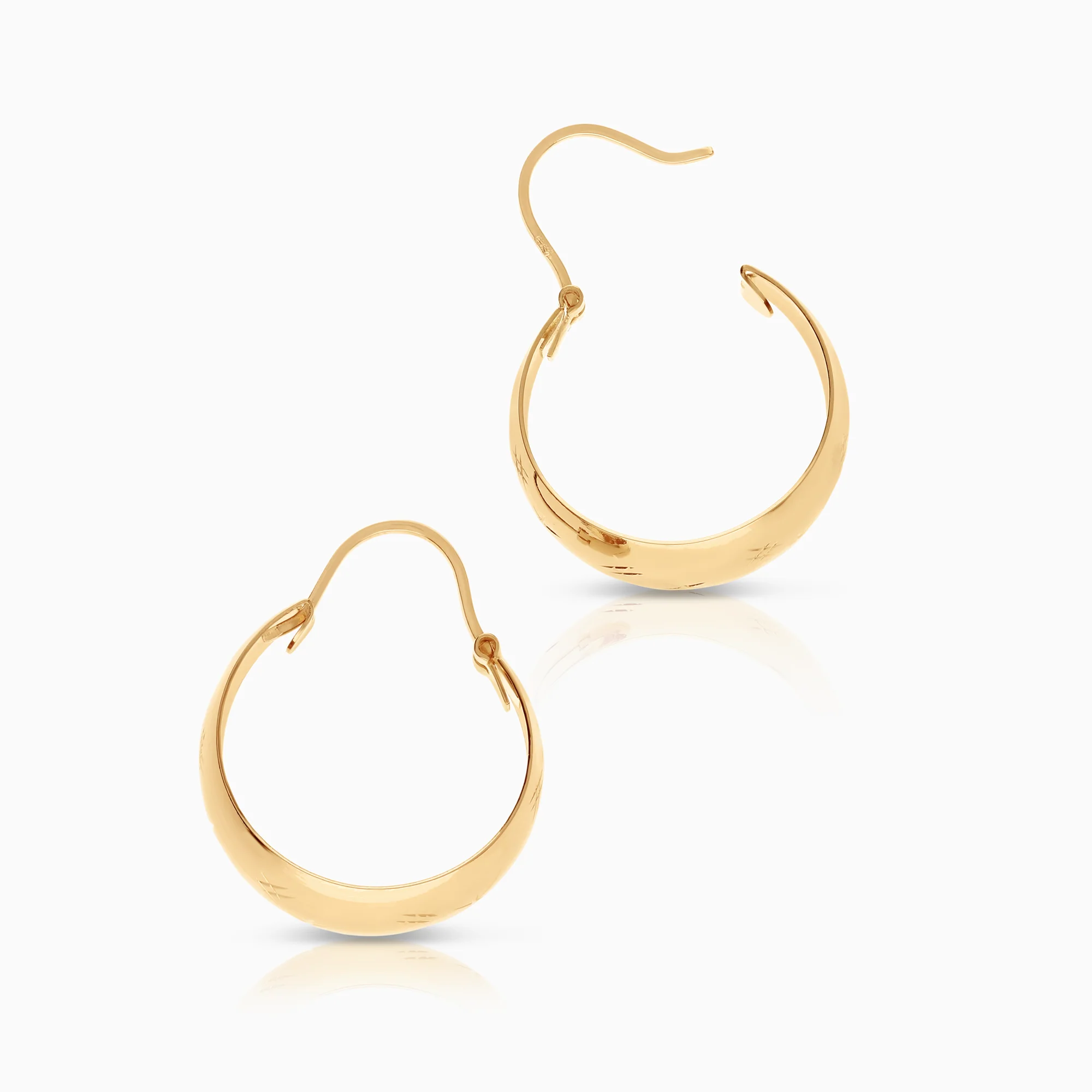 Hoop earrings 3.53g 18K gold - Image 2