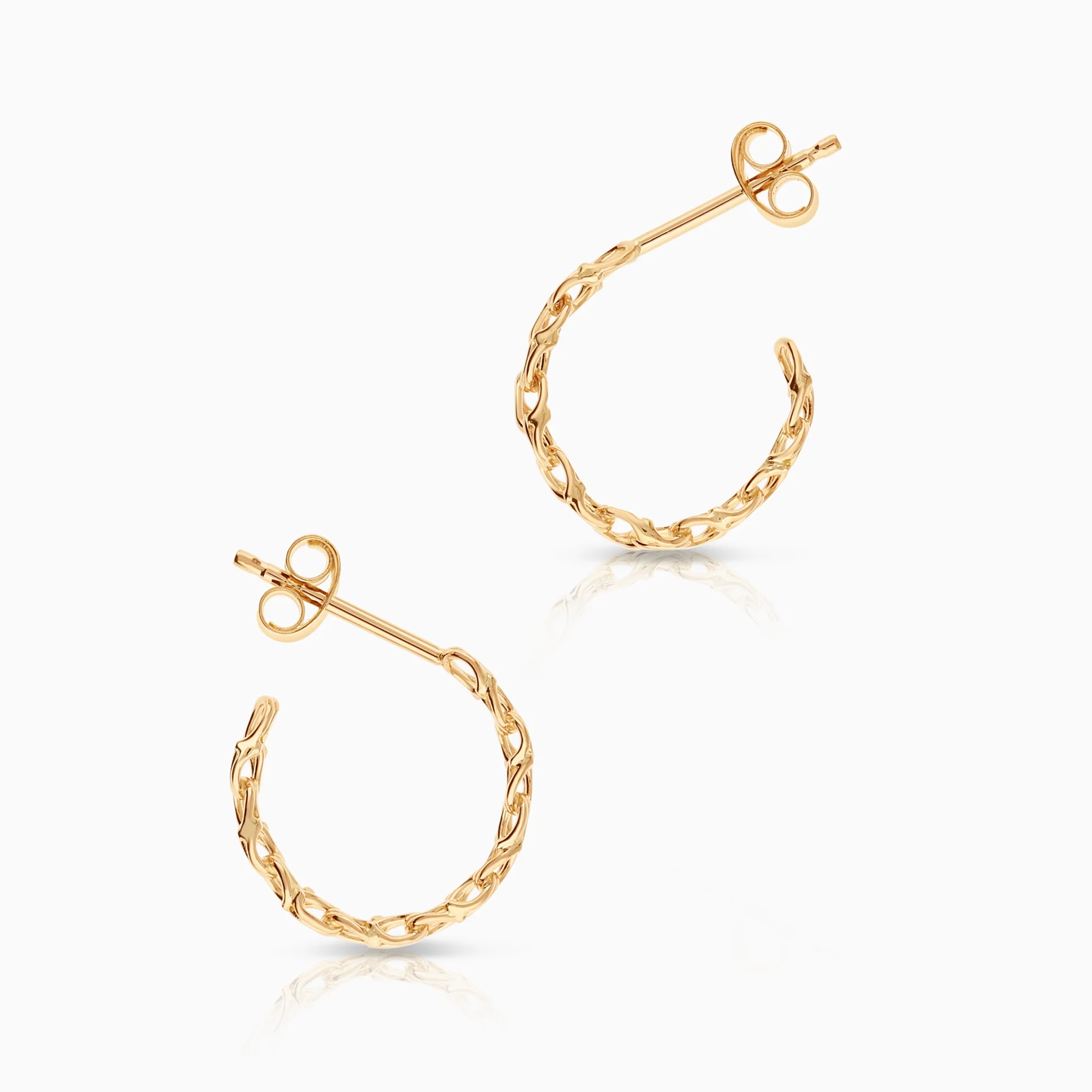 Hoop earrings Bismarck 1.39g 18K gold - Image 2