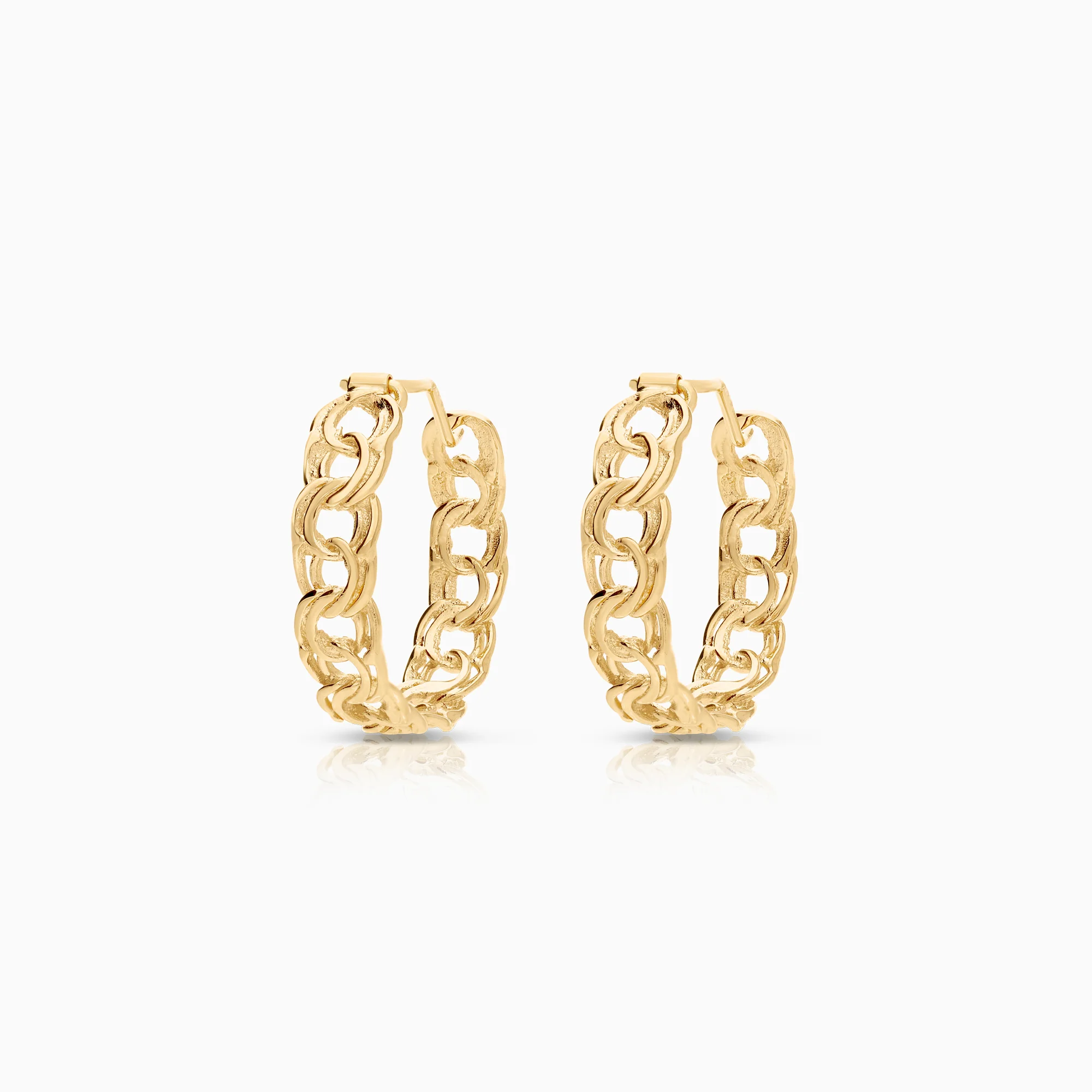 Hoop earrings Bismarck 3.19g 18K gold