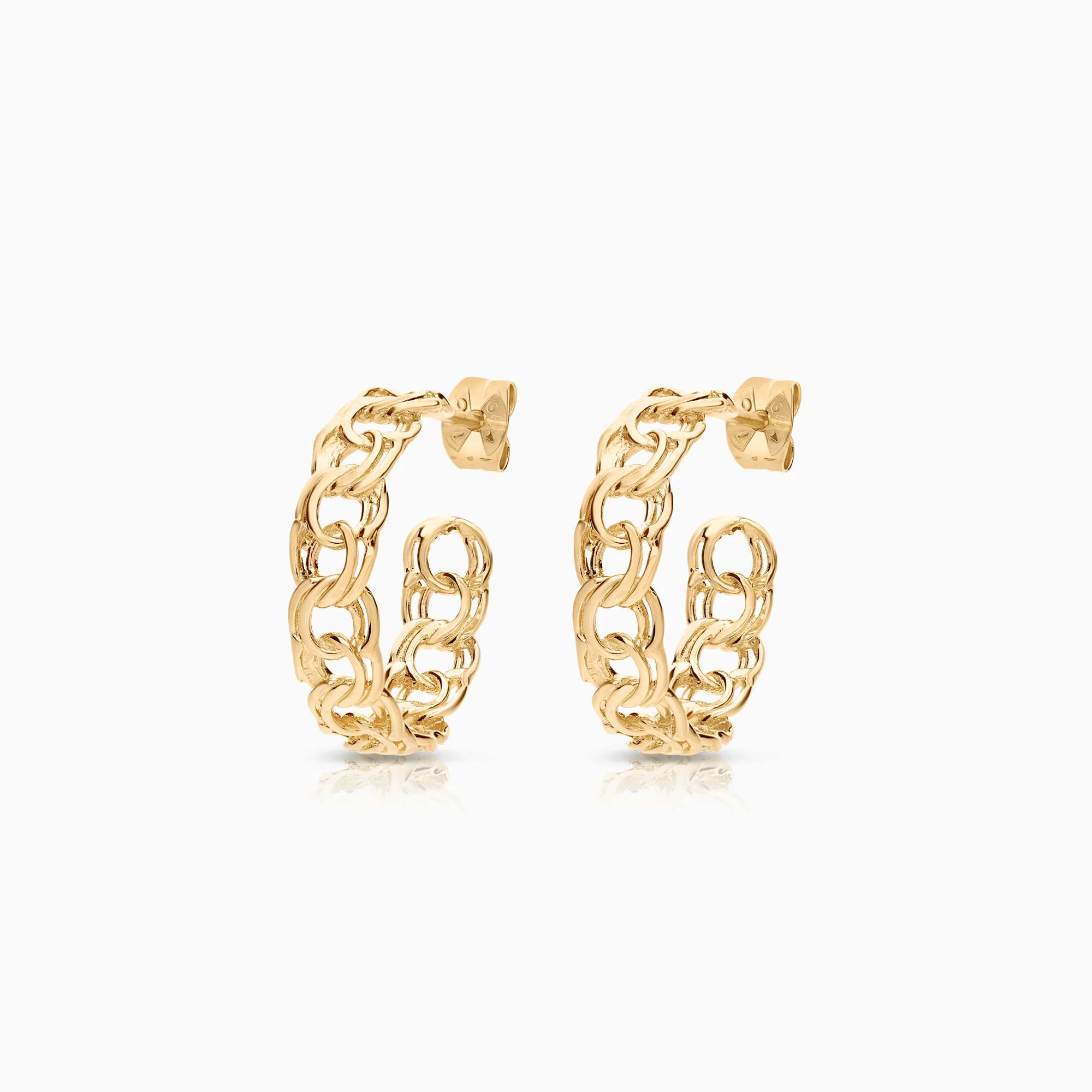 Hoop earrings Bismarck 3.19g 18K gold