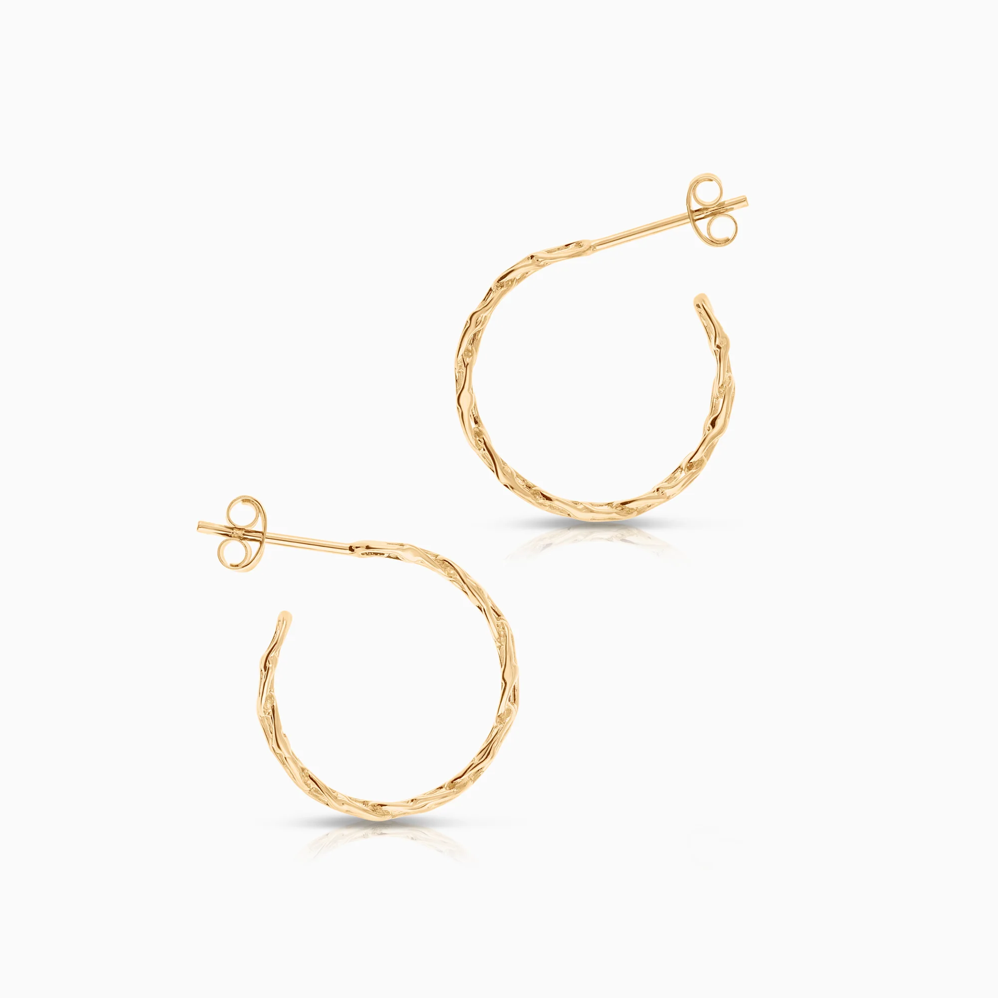 Hoop earrings Bismarck 3.19g 18K gold - Image 2