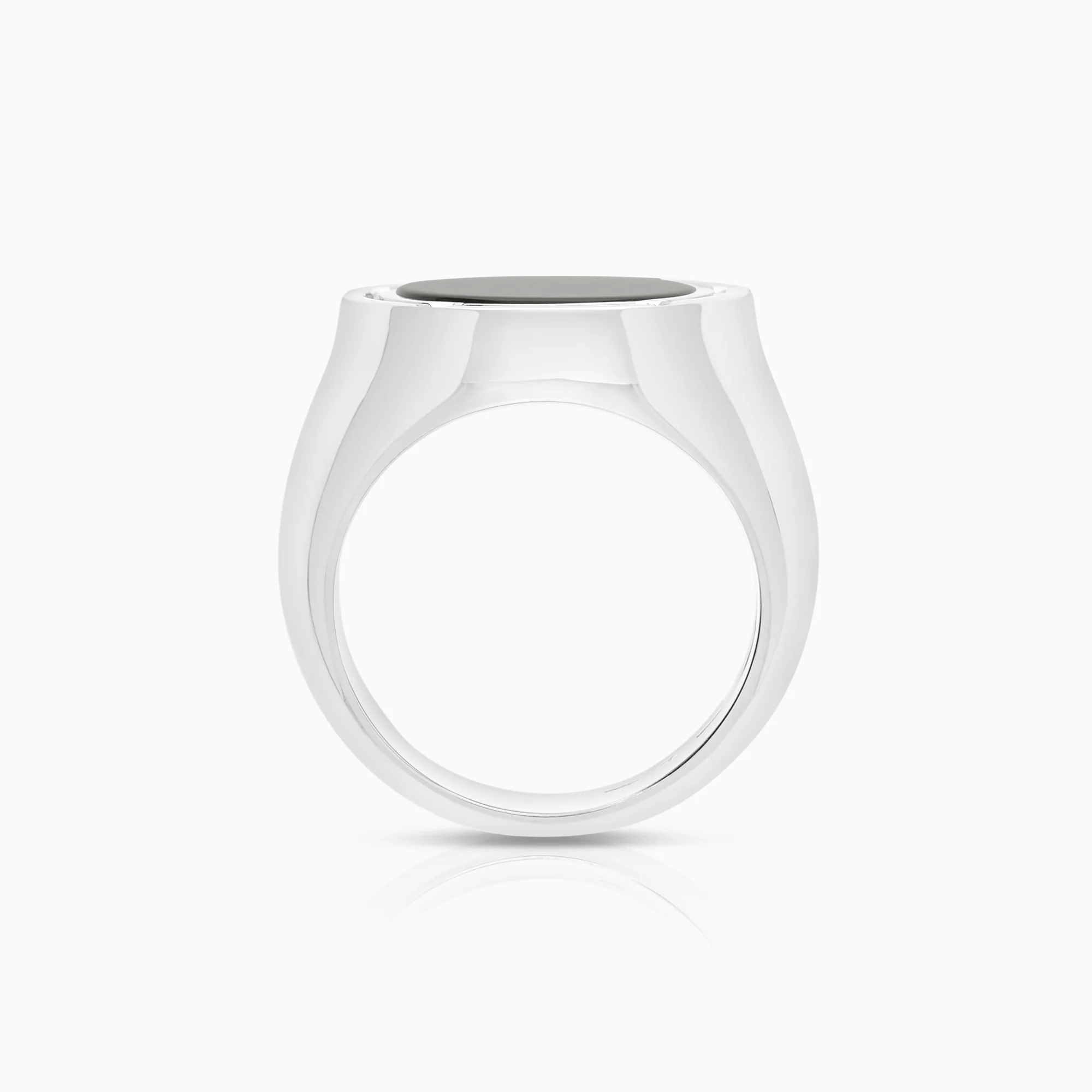 Damiani ring with onyx and diamonds 0.05ct 18K white gold - Image 2