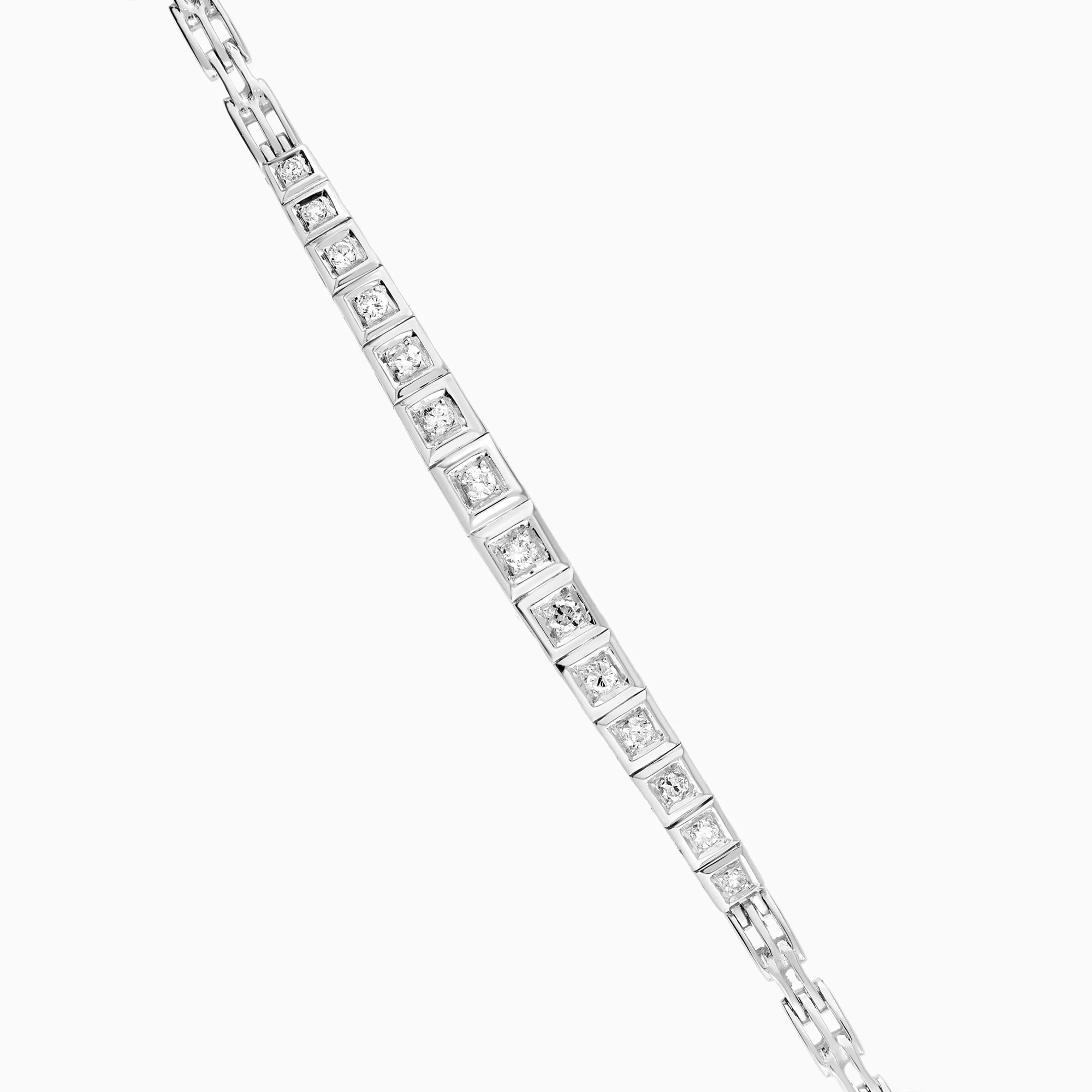 Diamond bracelet 0.58ct 18K white gold