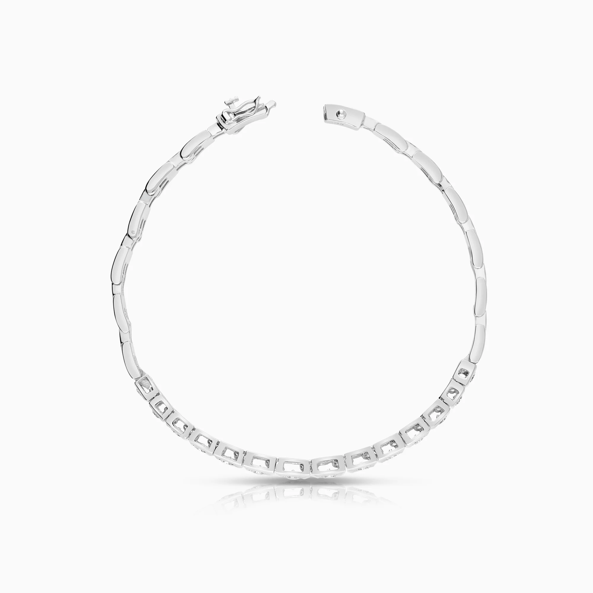 Diamond bracelet 0.58ct 18K white gold - Image 2