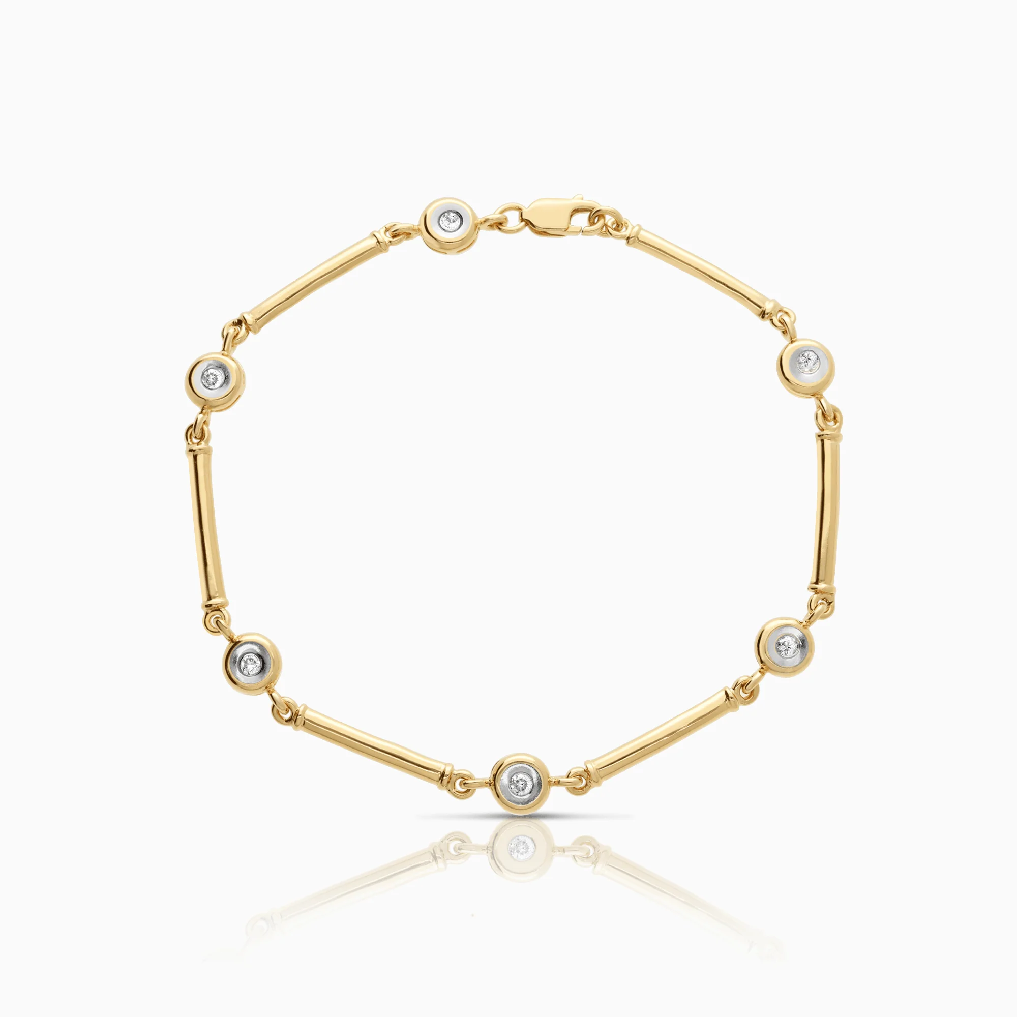 Diamond bracelet 0.18ct 18K gold
