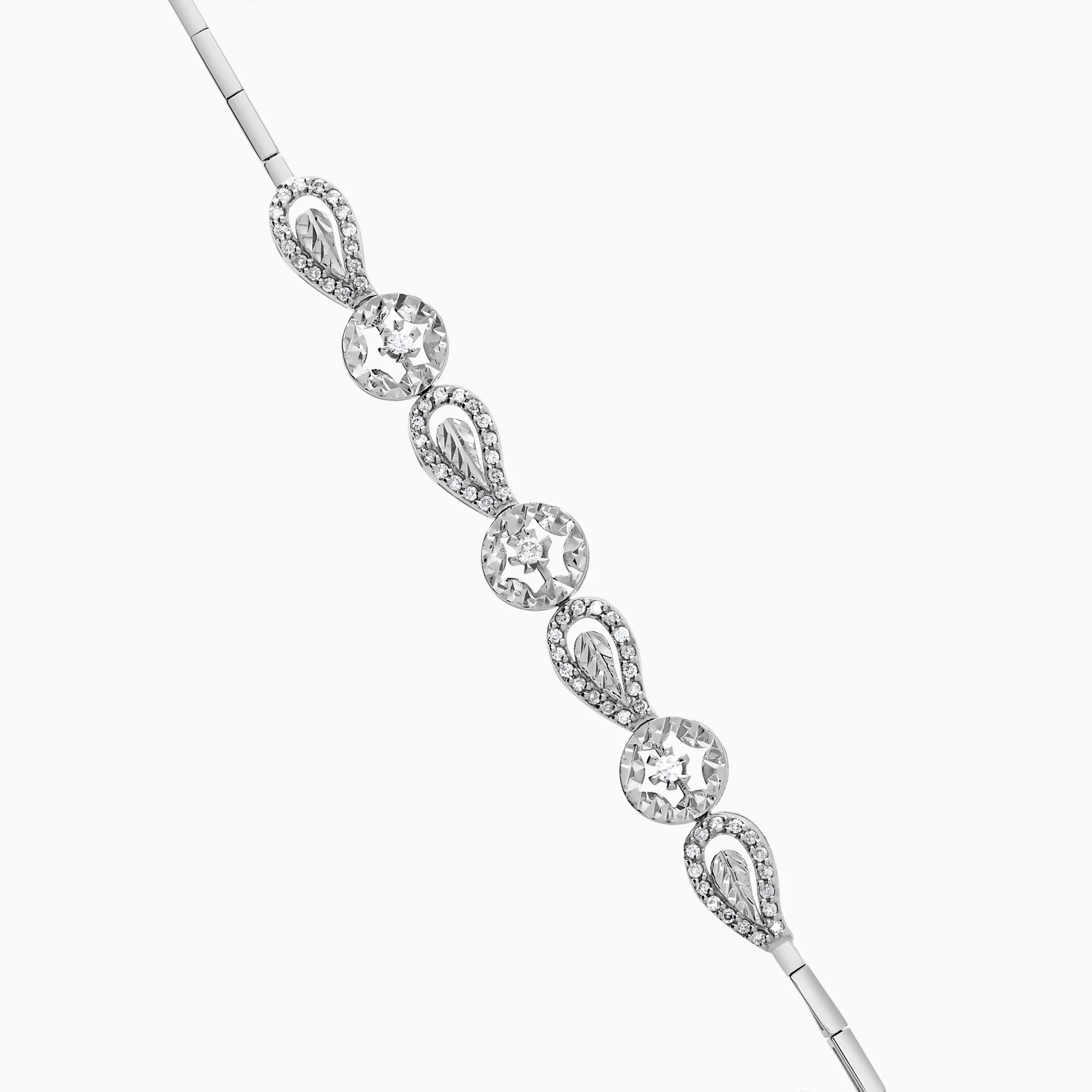 Diamond bracelet 0.39ct 18K white gold