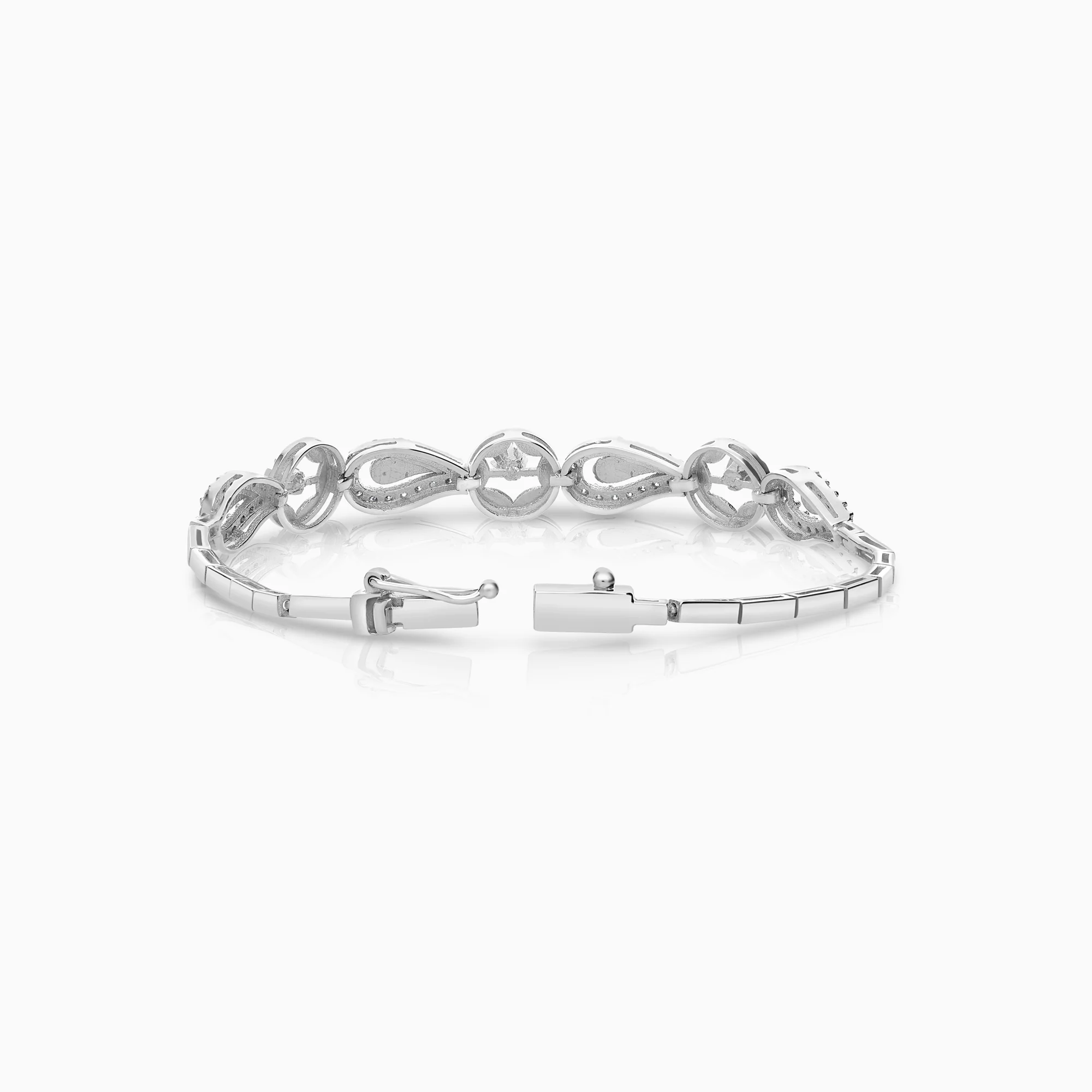 Diamond bracelet 0.39ct 18K white gold - Image 2