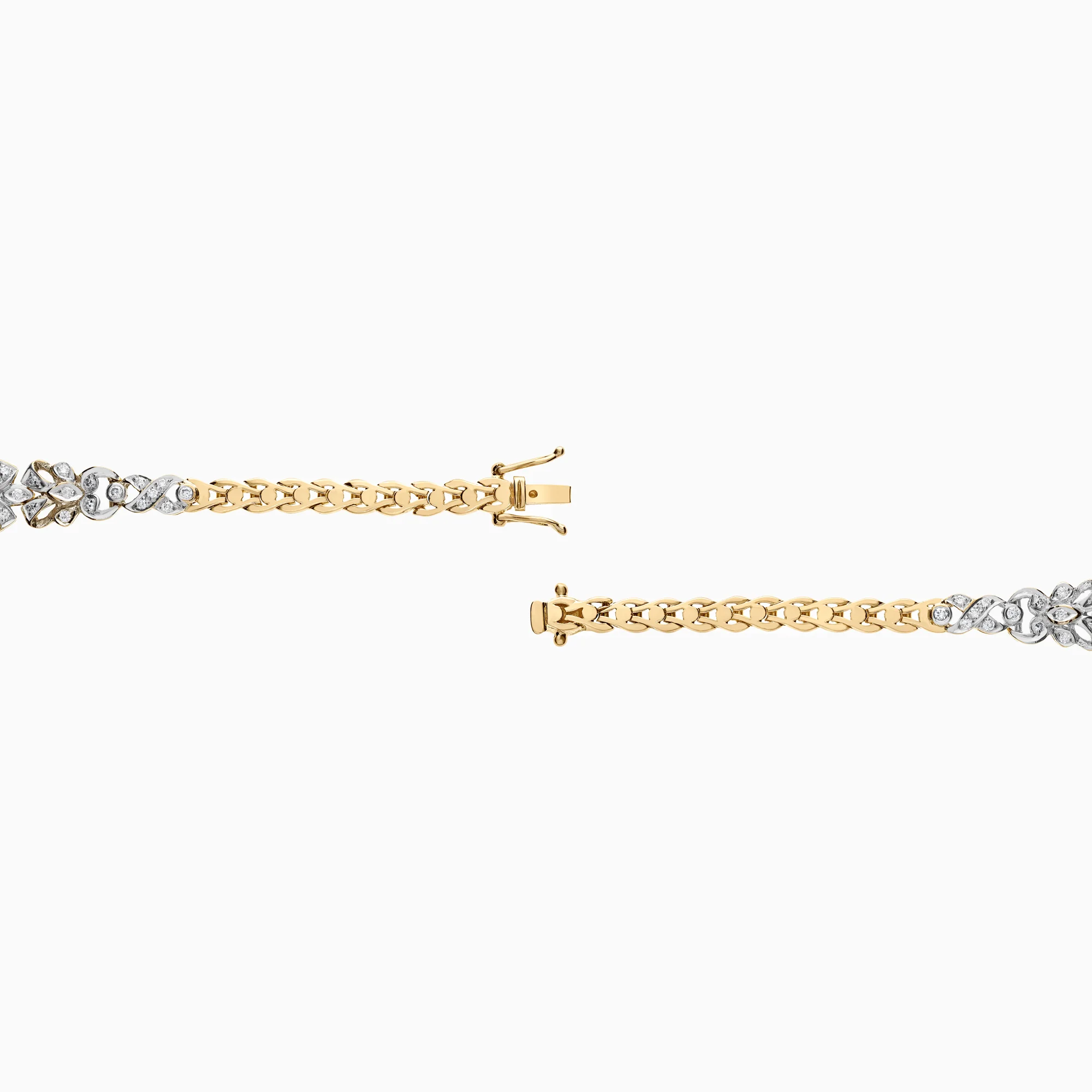 Diamond bracelet 0.57ct 18K gold - Image 3