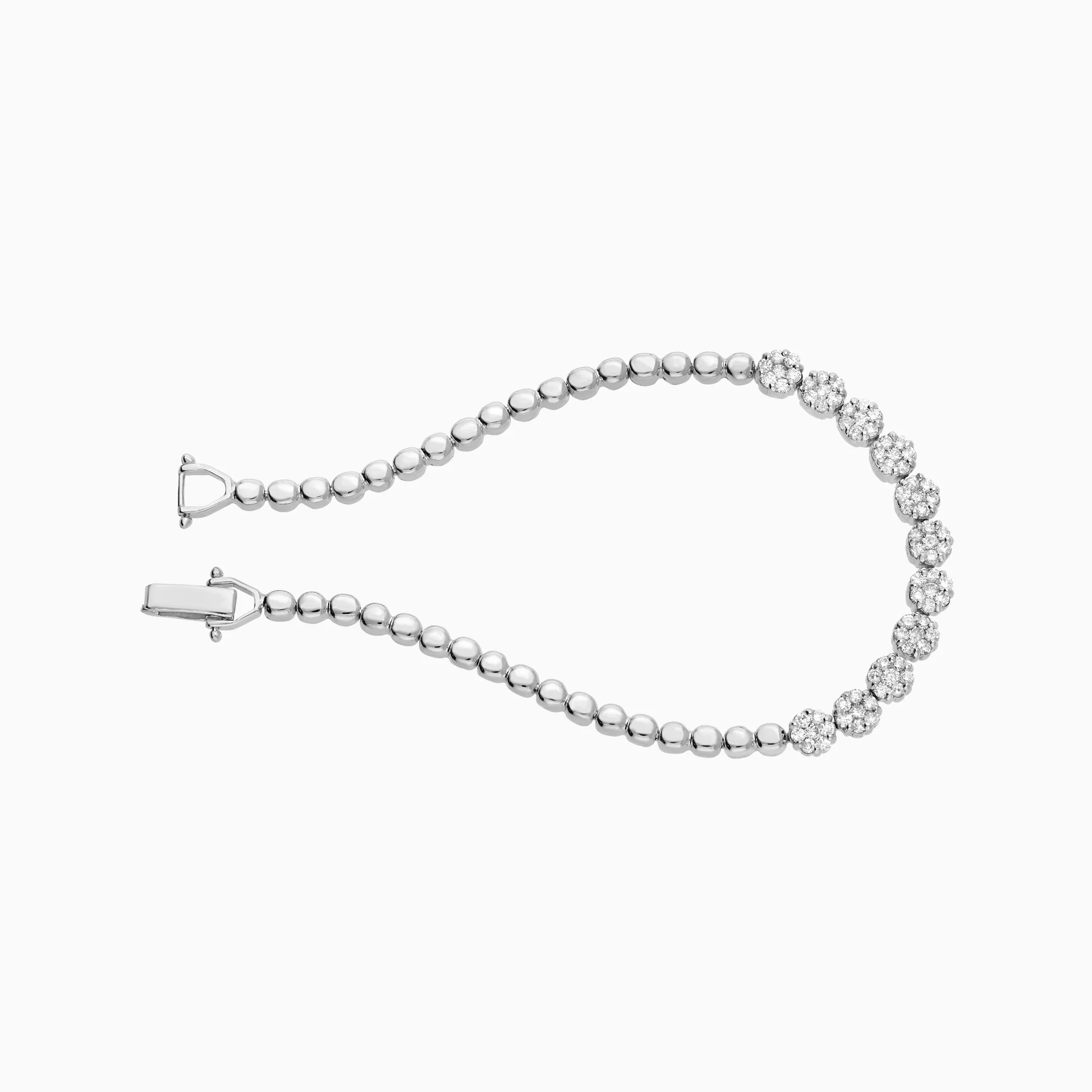 Diamond bracelet 0.88ct 18K white gold - Image 2