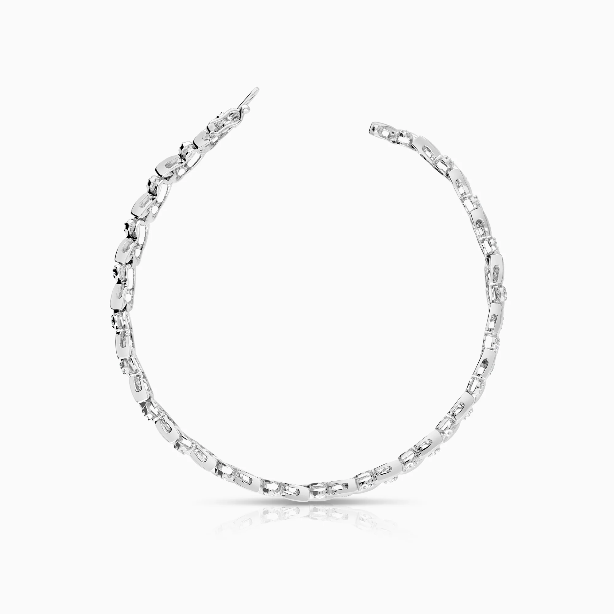 Diamond bracelet 1.00ct 18K white gold - Image 3