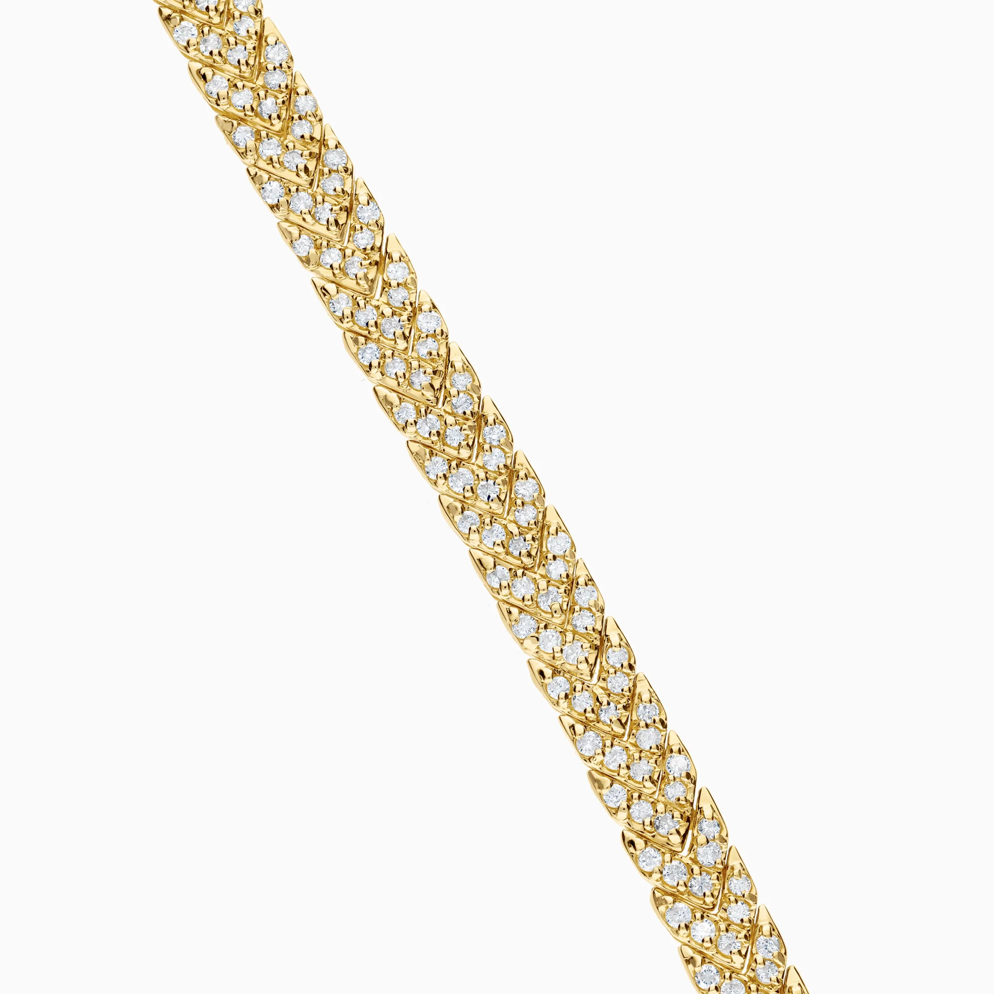 Diamond bracelet 3.80ct 14K gold
