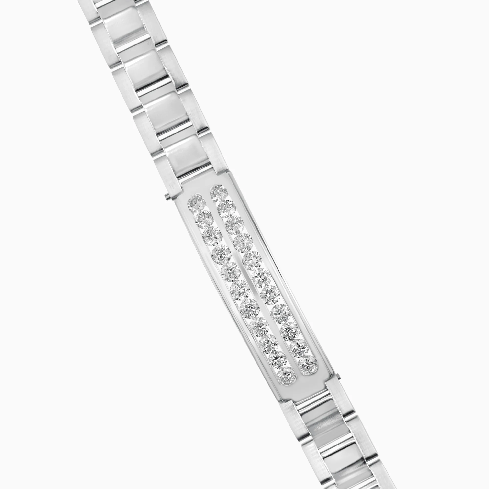 Diamond bracelet 8.01ct 14K white gold - Image 3
