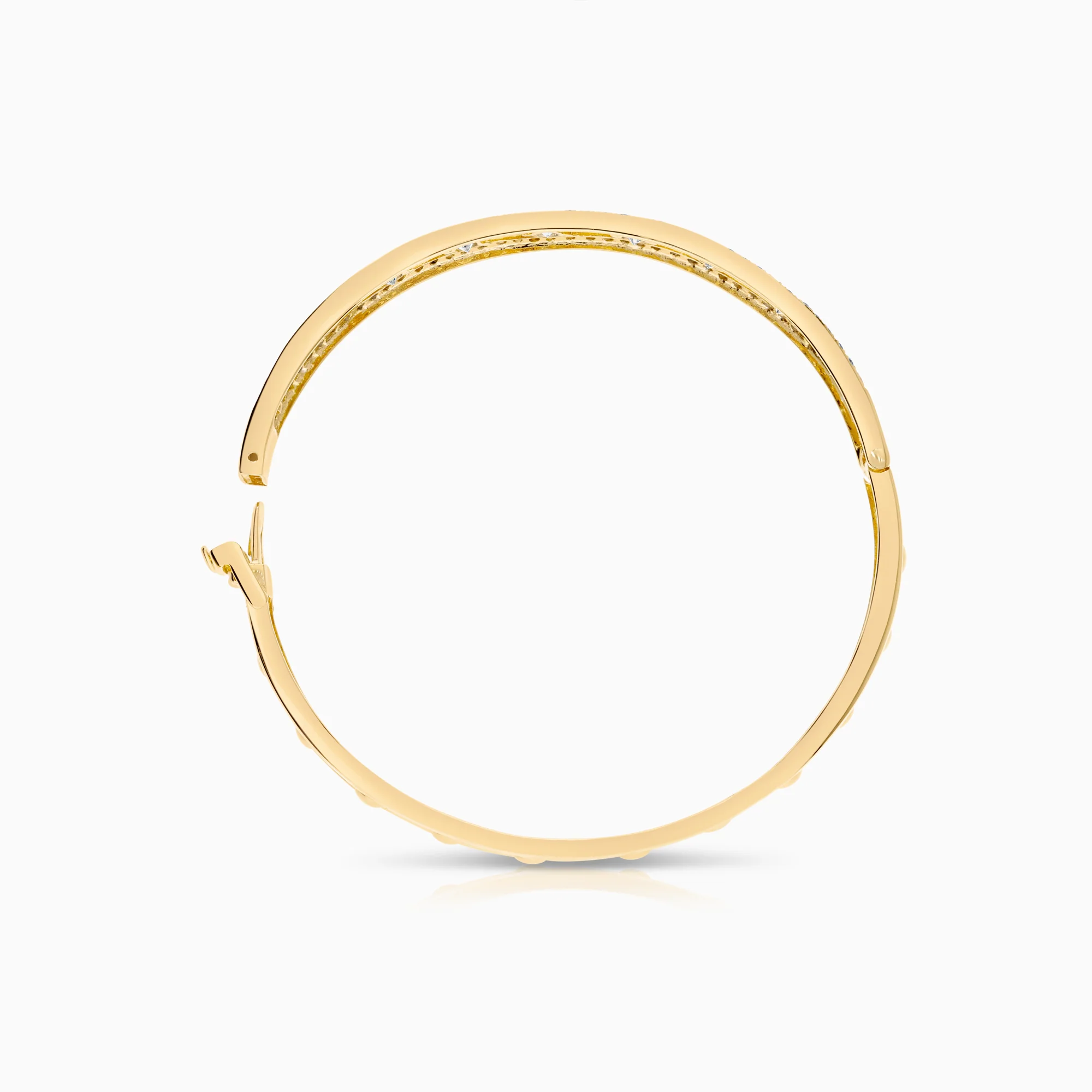 Diamond bangle 2.33ct 18K gold - Image 3