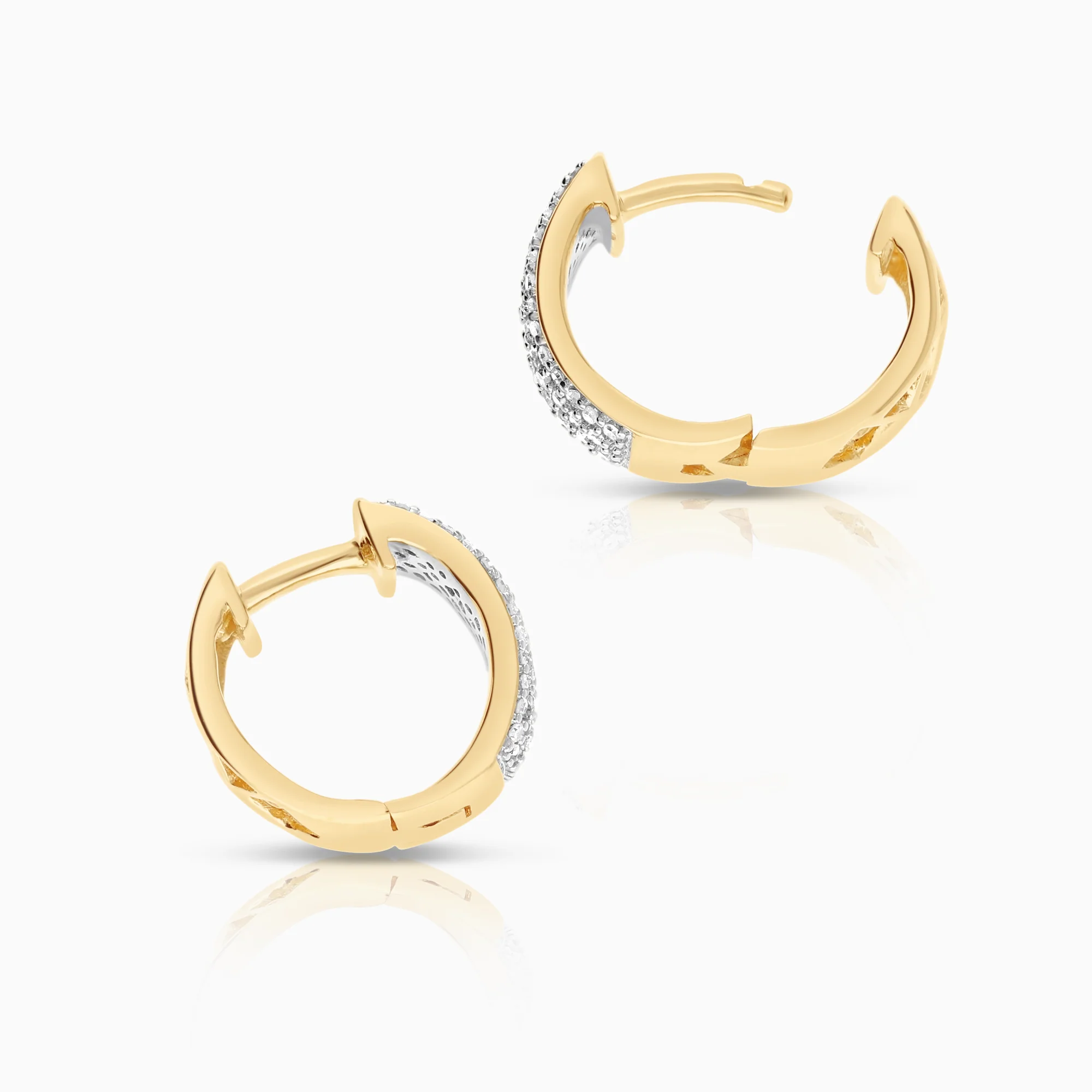 Diamond Hoops 0.30ct 18K gold - Image 2
