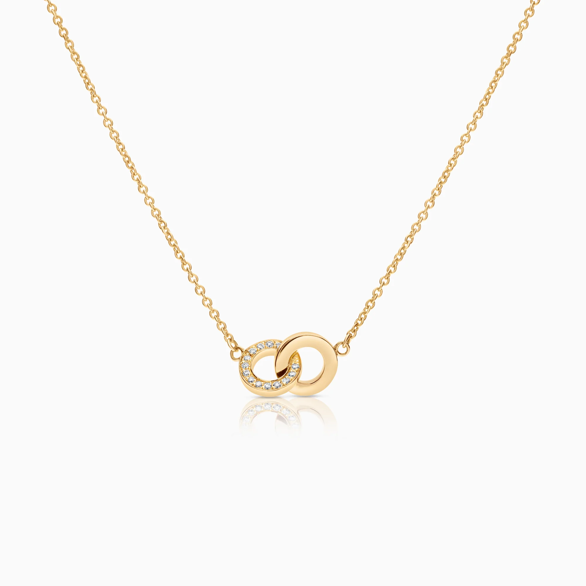 Diamond necklace Efva Attling You & Me Necklace 0.07ct 18K gold