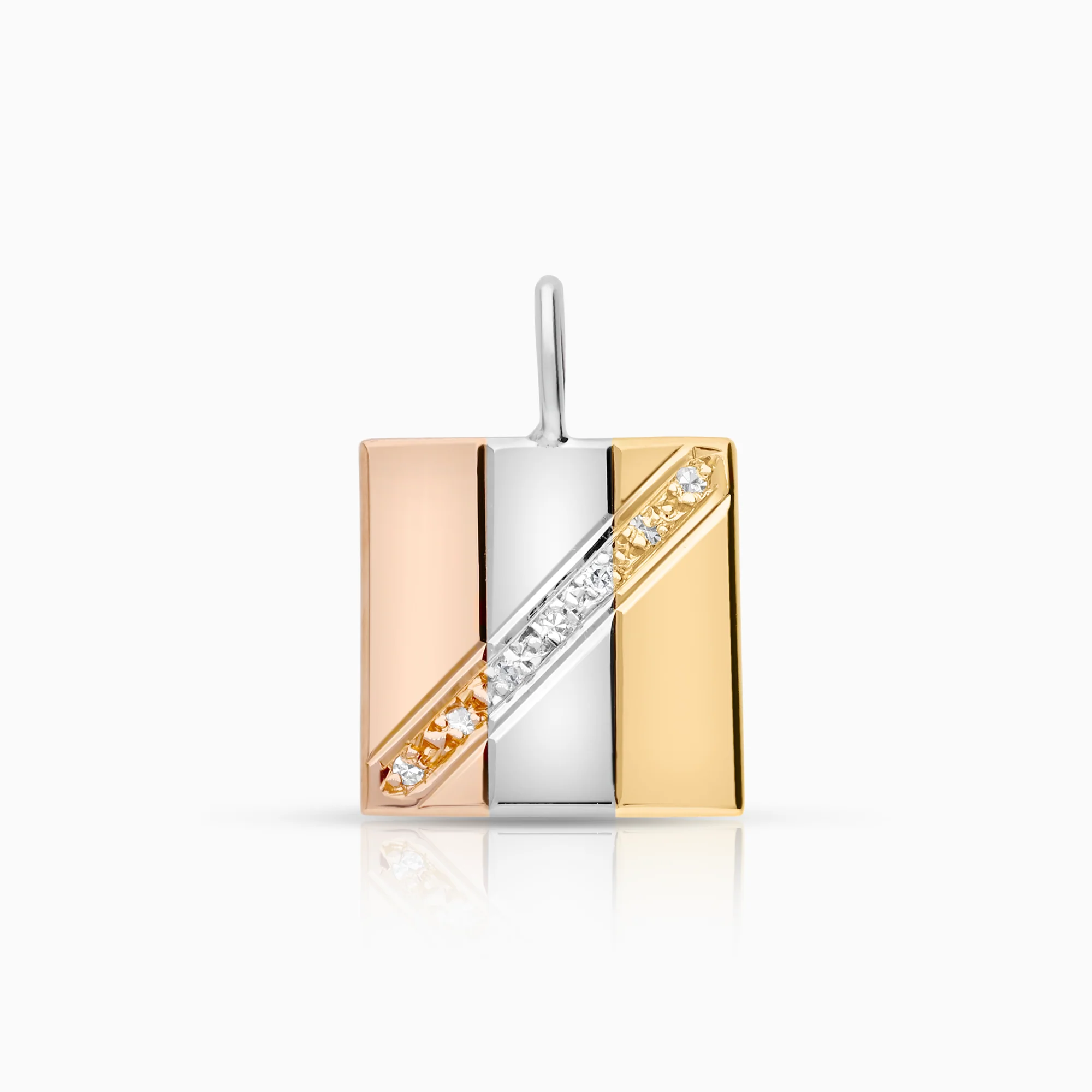 Diamond pendant 0.02ct 18K gold