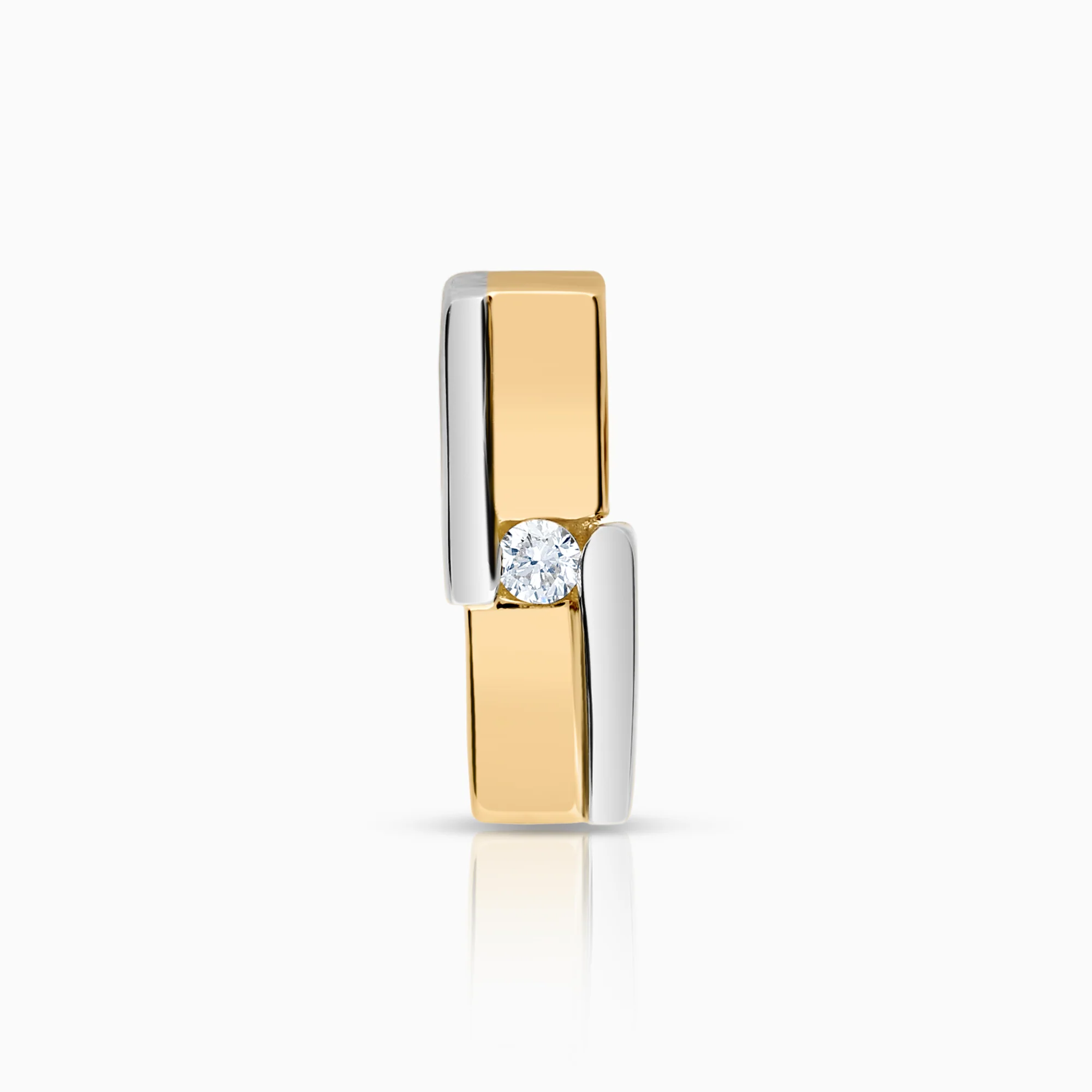Diamond pendant 0.03ct 18K gold