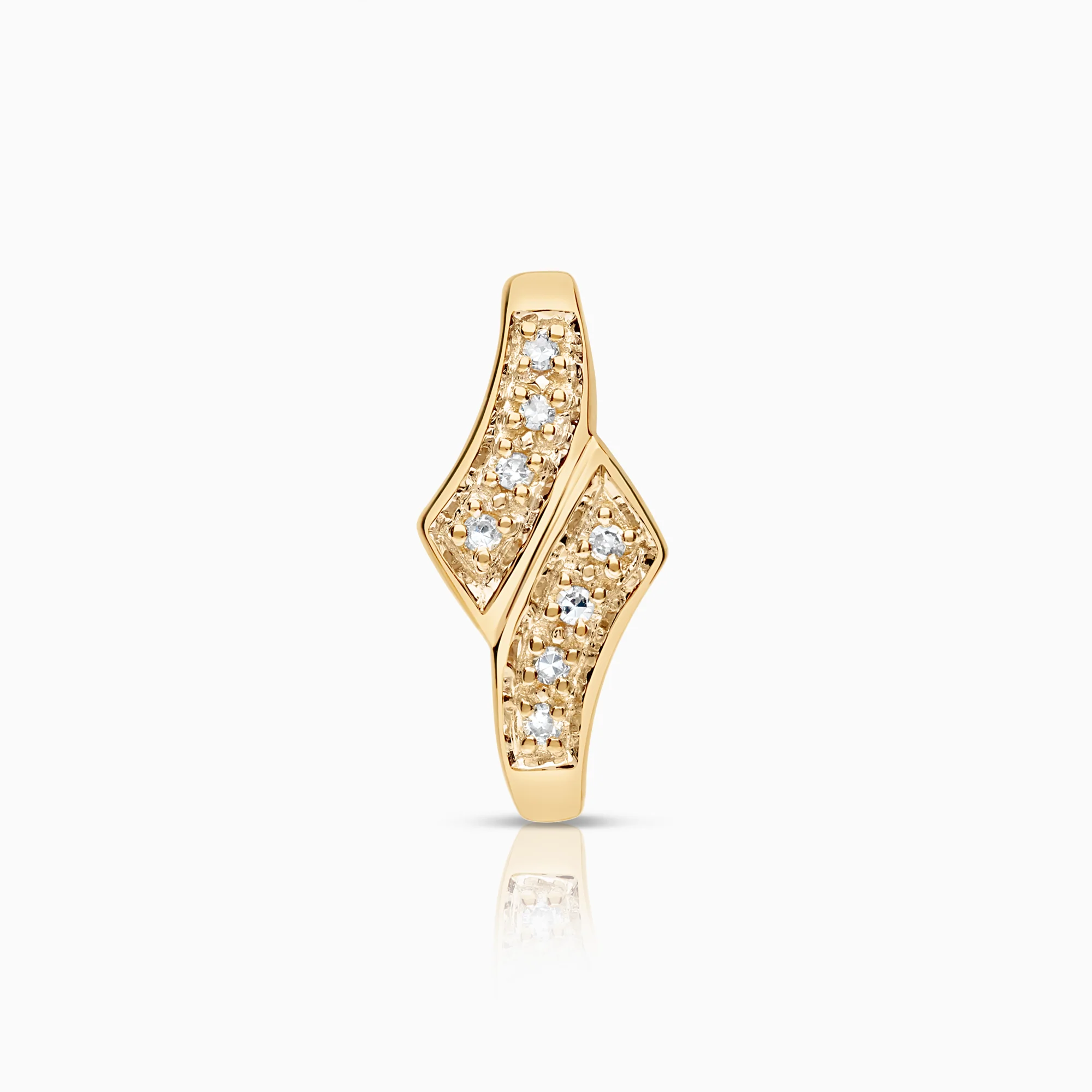Diamond pendant 0.04ct 18K gold