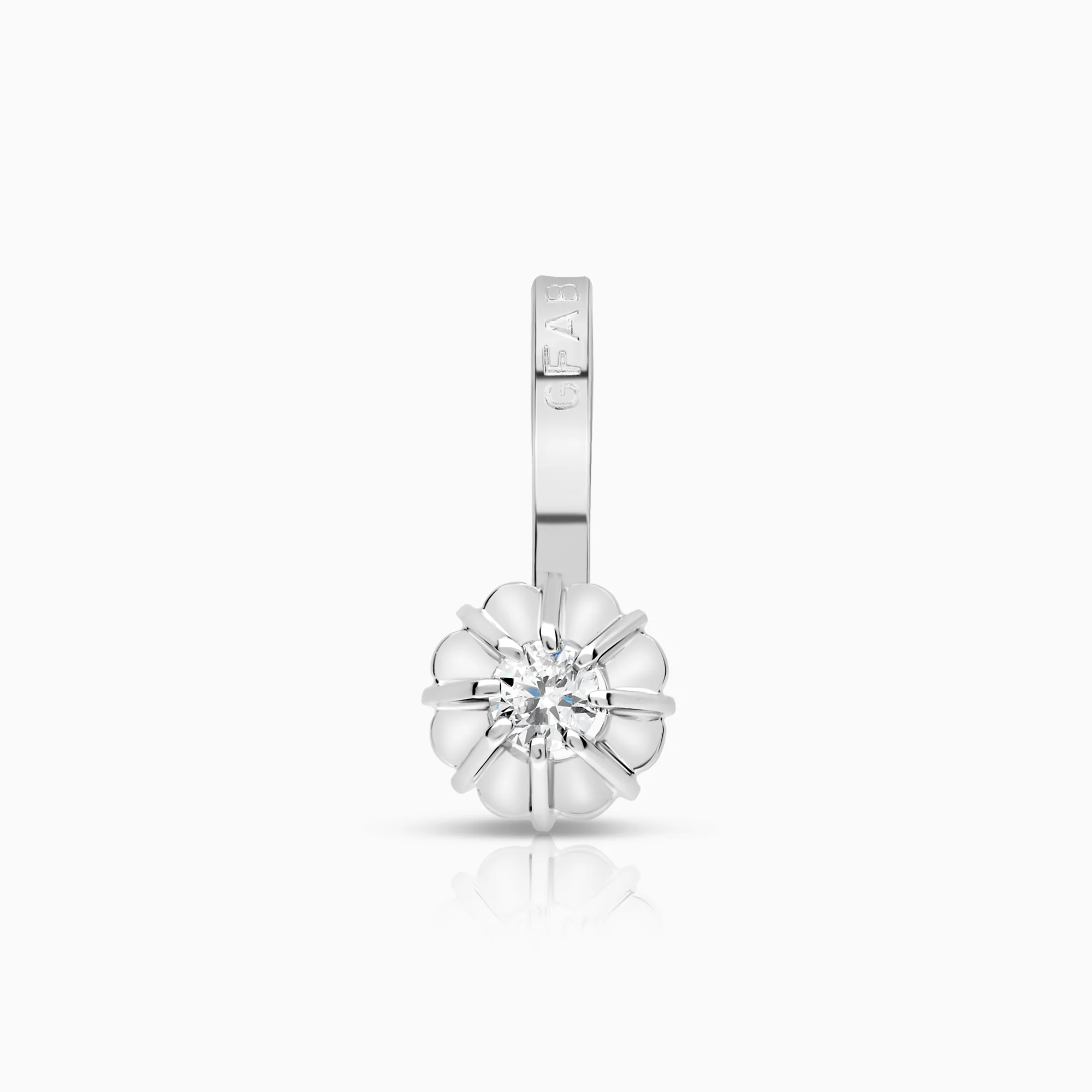 Diamond Pendant 0.04ct 18K White Gold