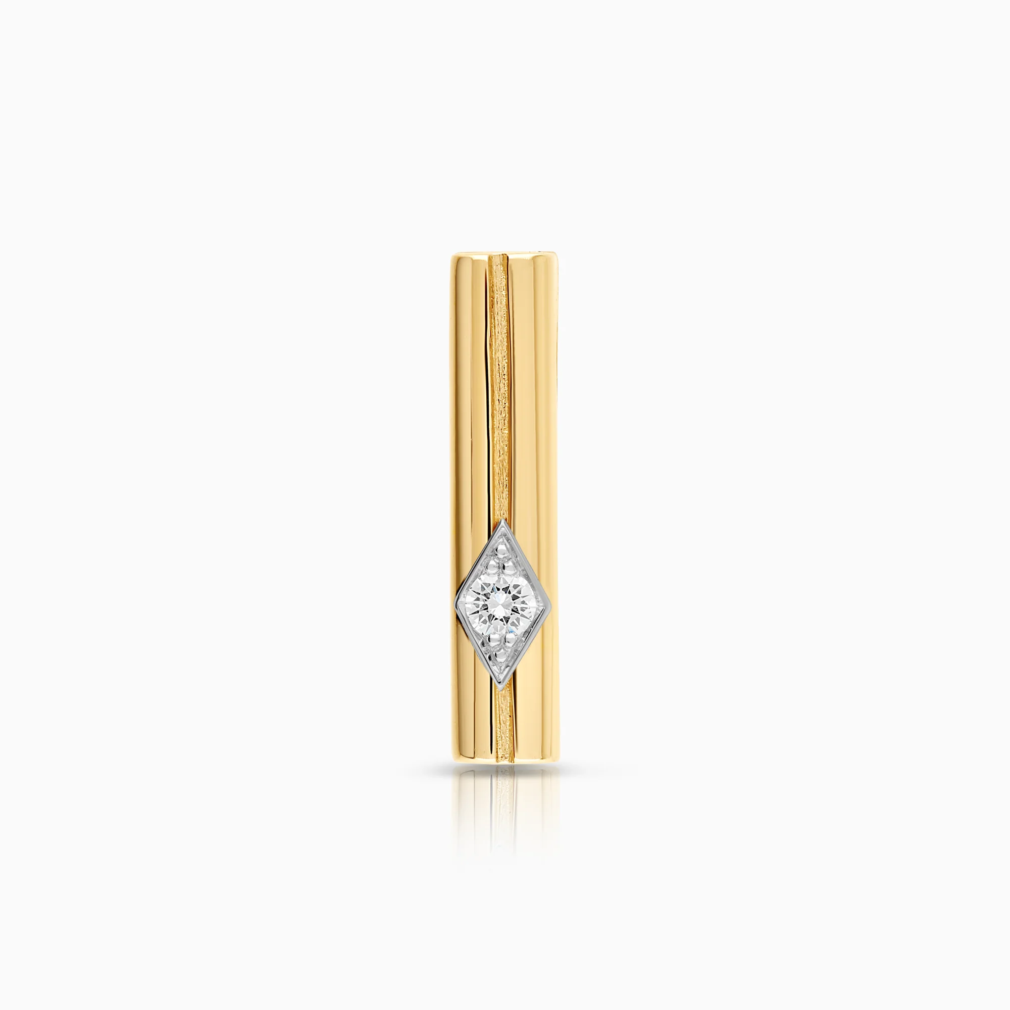 Diamond pendant 0.07ct 14K gold