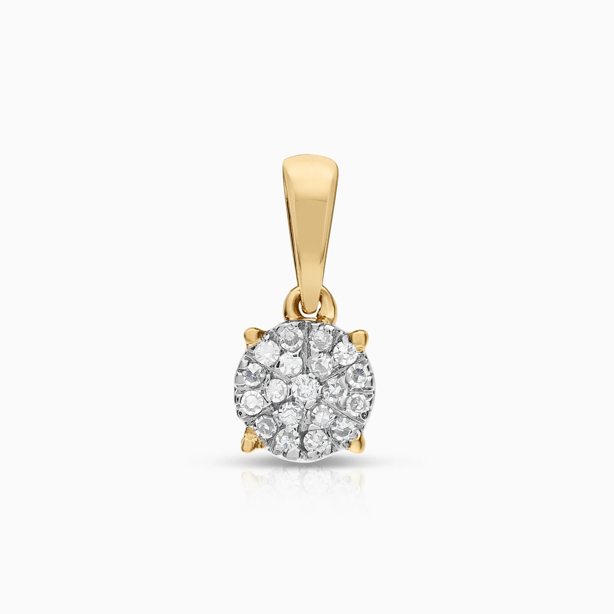 Diamond pendant 0.07ct 18K gold