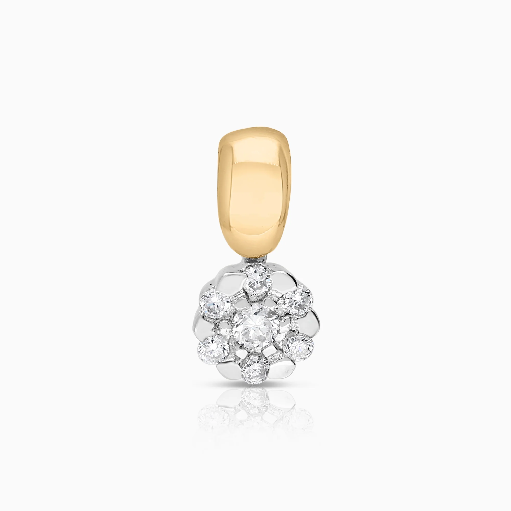 Diamond pendant 0.09ct 18K gold