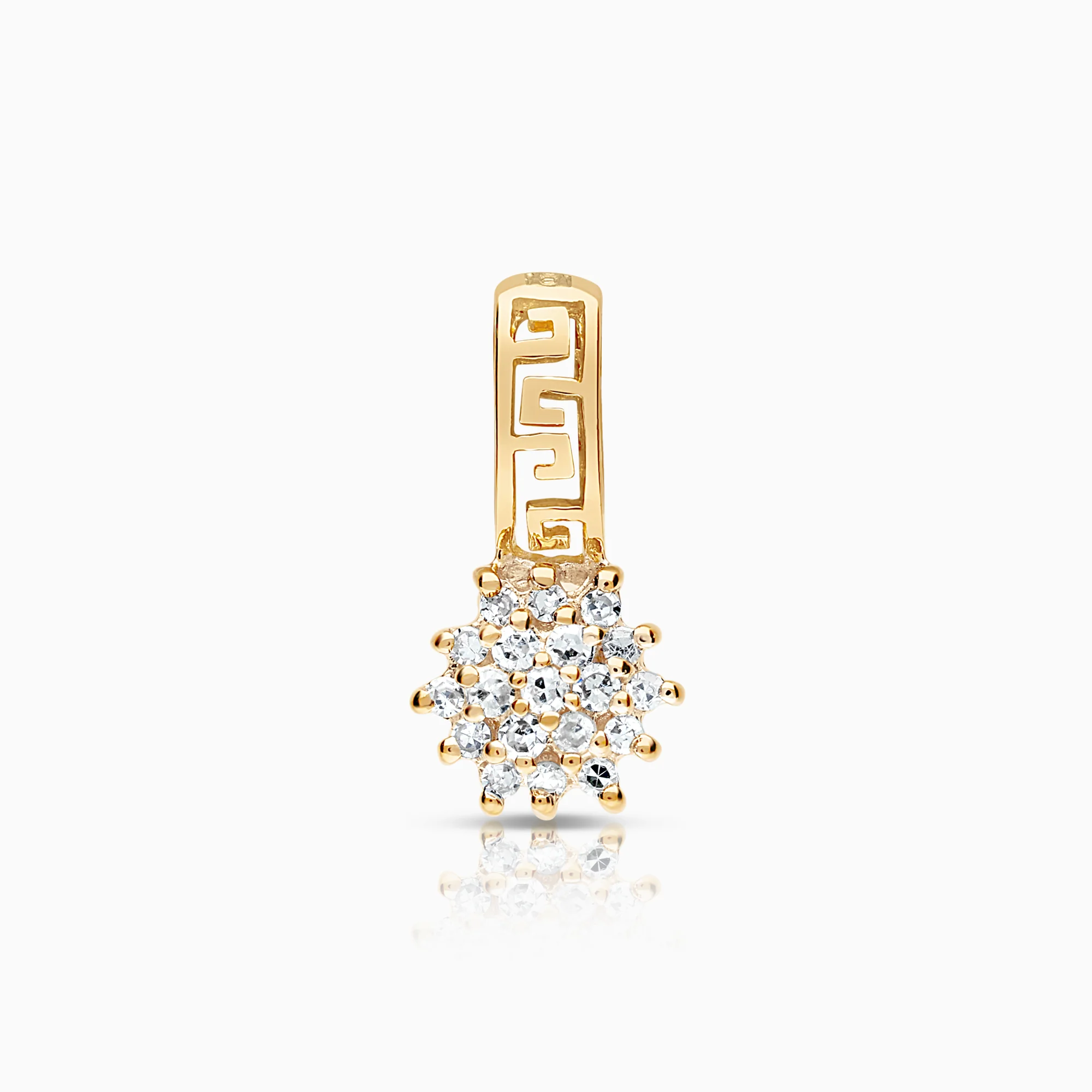 Diamond pendant 0.09ct 18K gold