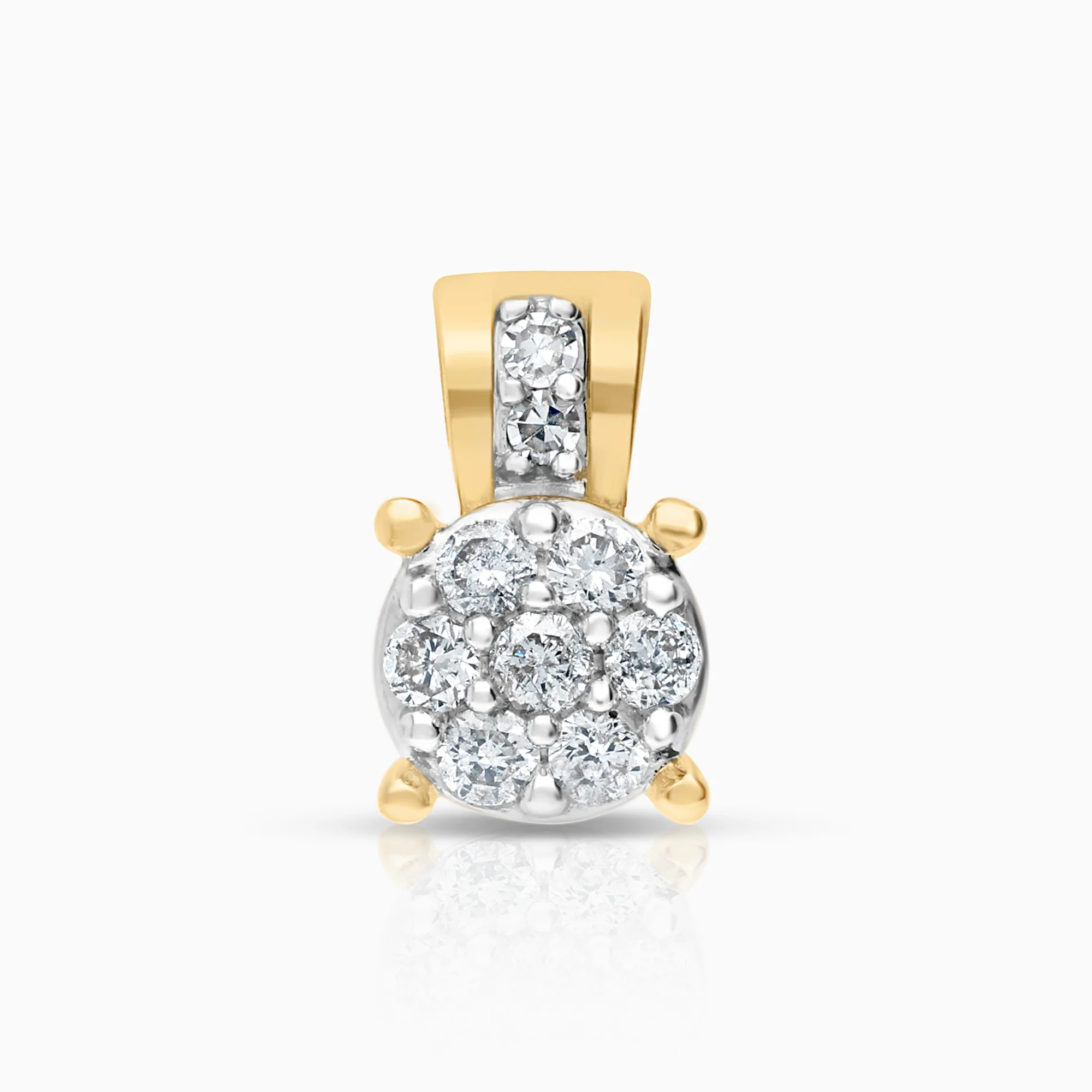 Diamond pendant 0.11ct 18K gold