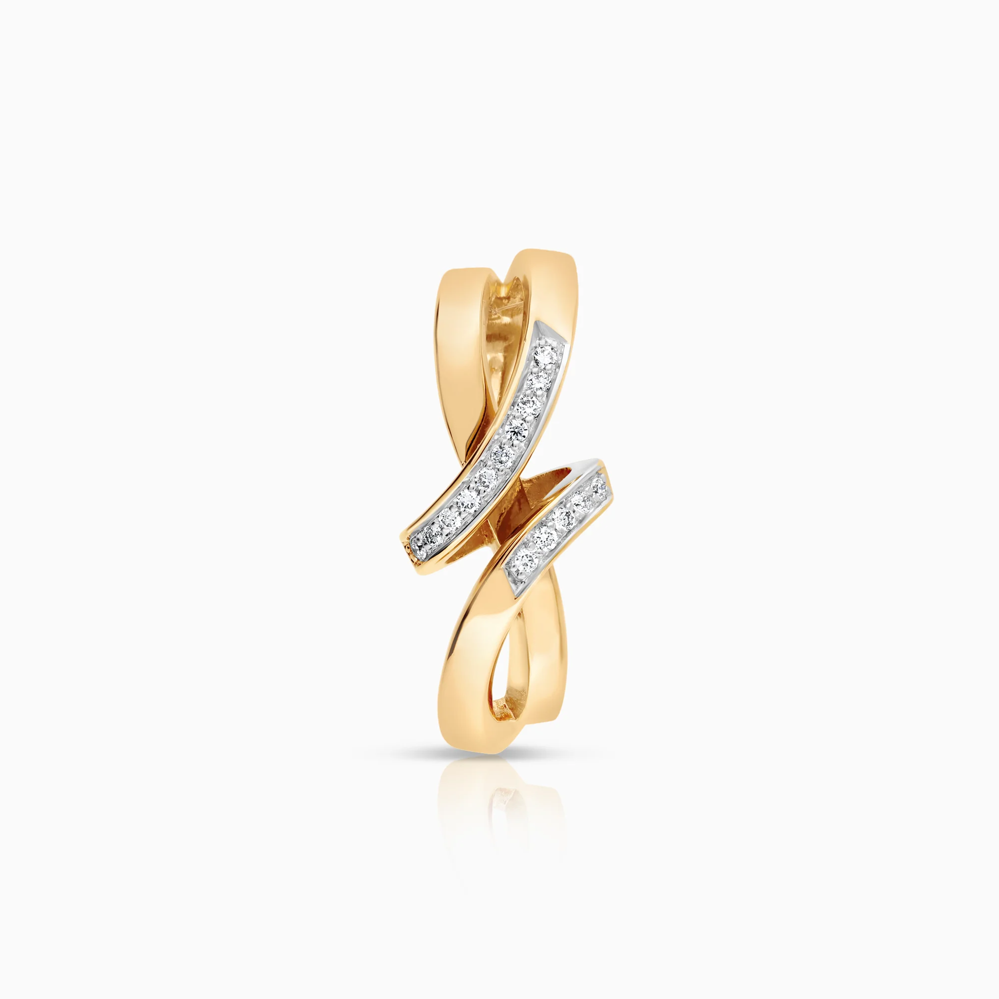 Diamond pendant 0.12ct 18K gold