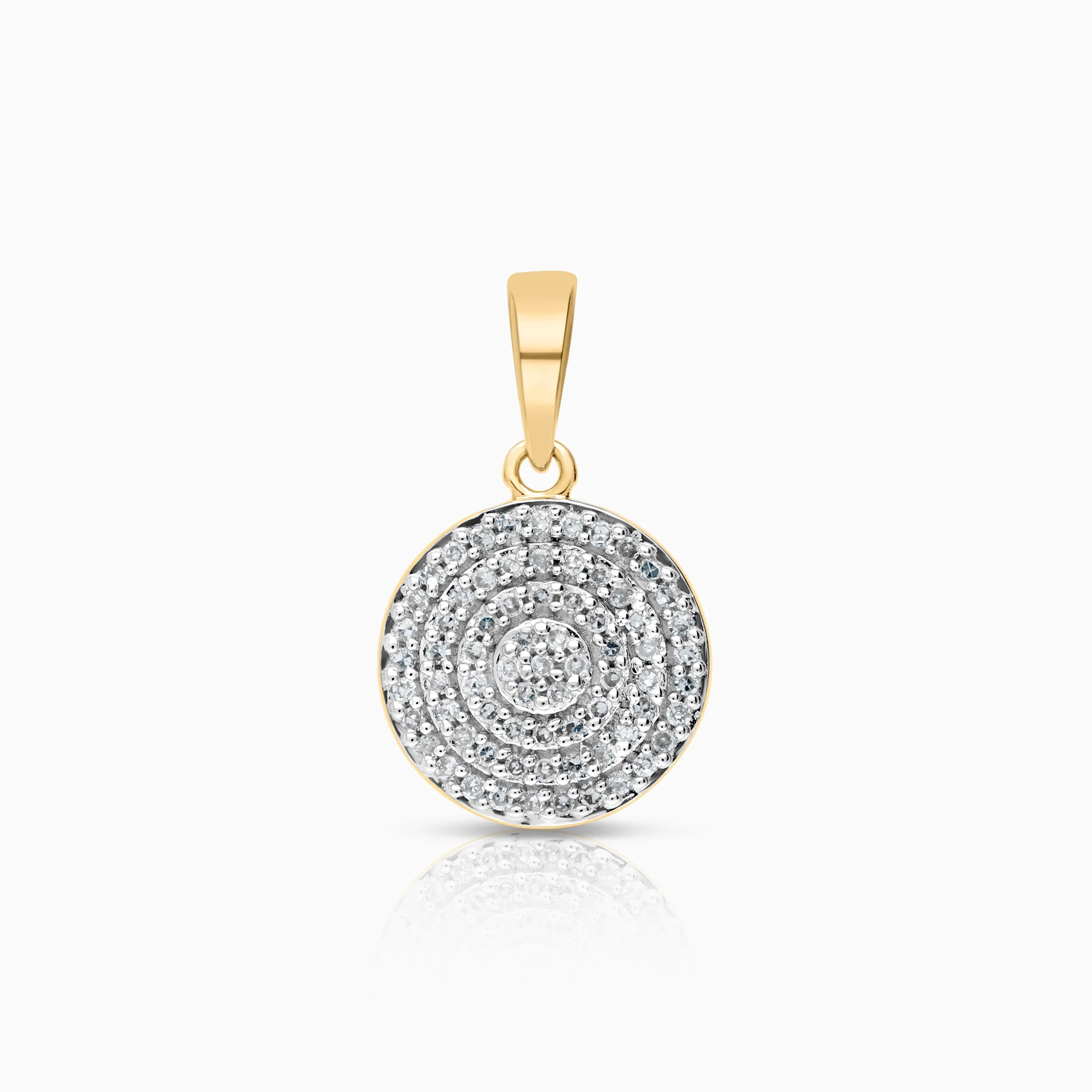 Diamond pendant 0.14ct 18K gold