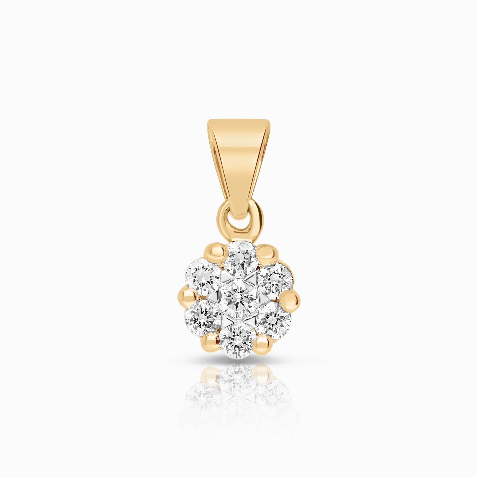Diamond pendant 0.15ct 18K gold