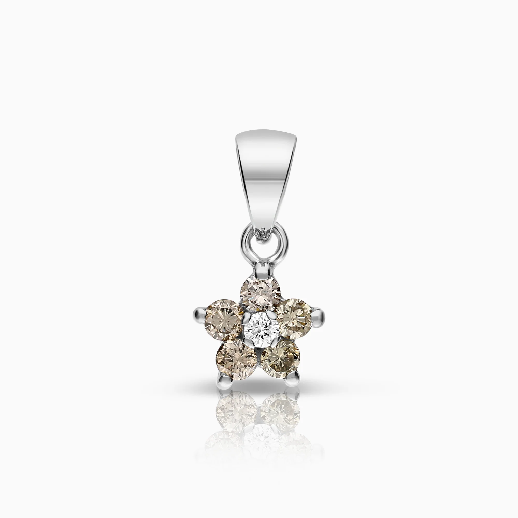Diamond pendant 0.28ct 18K white gold
