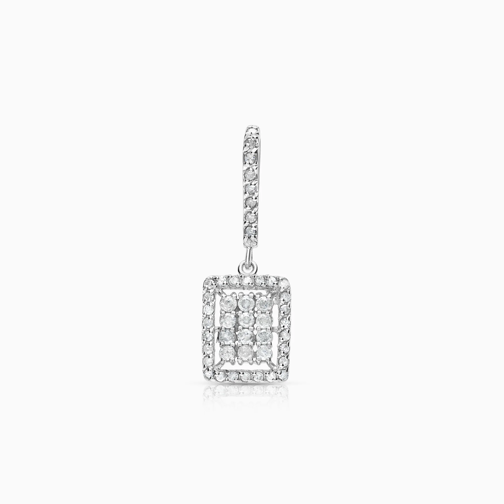 Diamond pendant 0.38ct 18K white gold