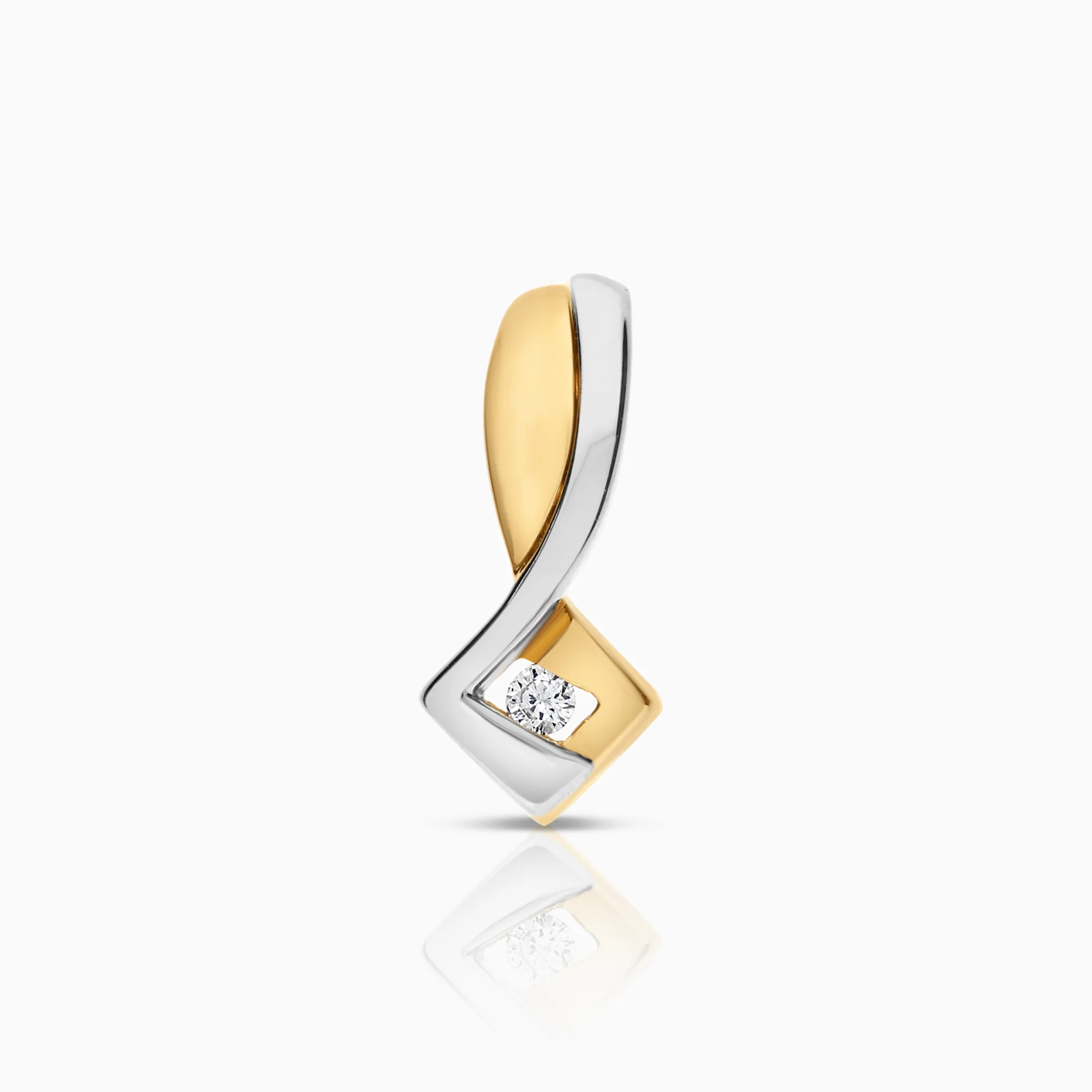 Diamond pendant 0.02ct 18K gold