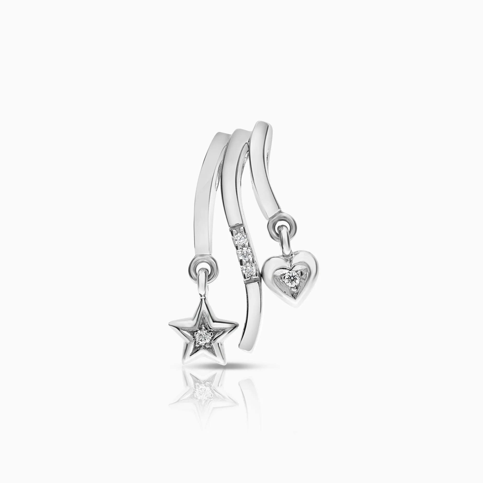 Diamond Pendant 0.04ct 18K White Gold