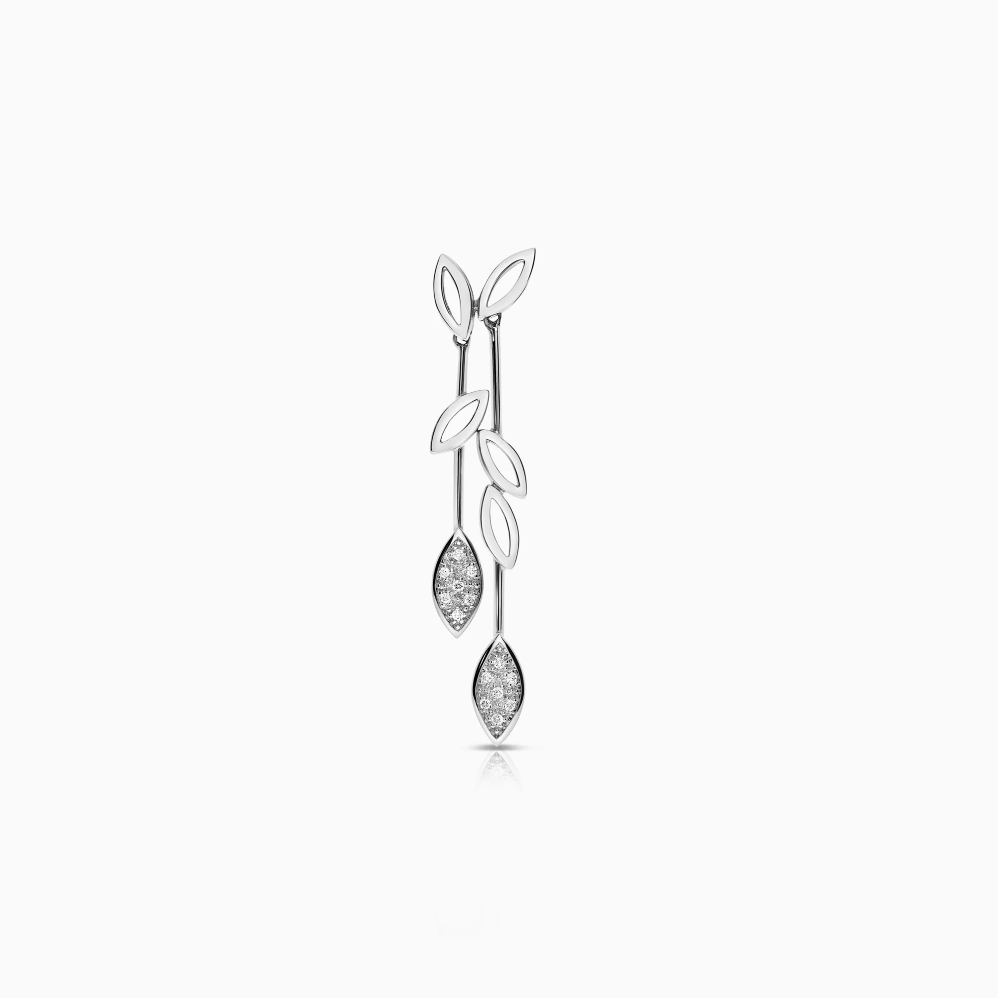 Diamond pendant 0.07ct 18K white gold