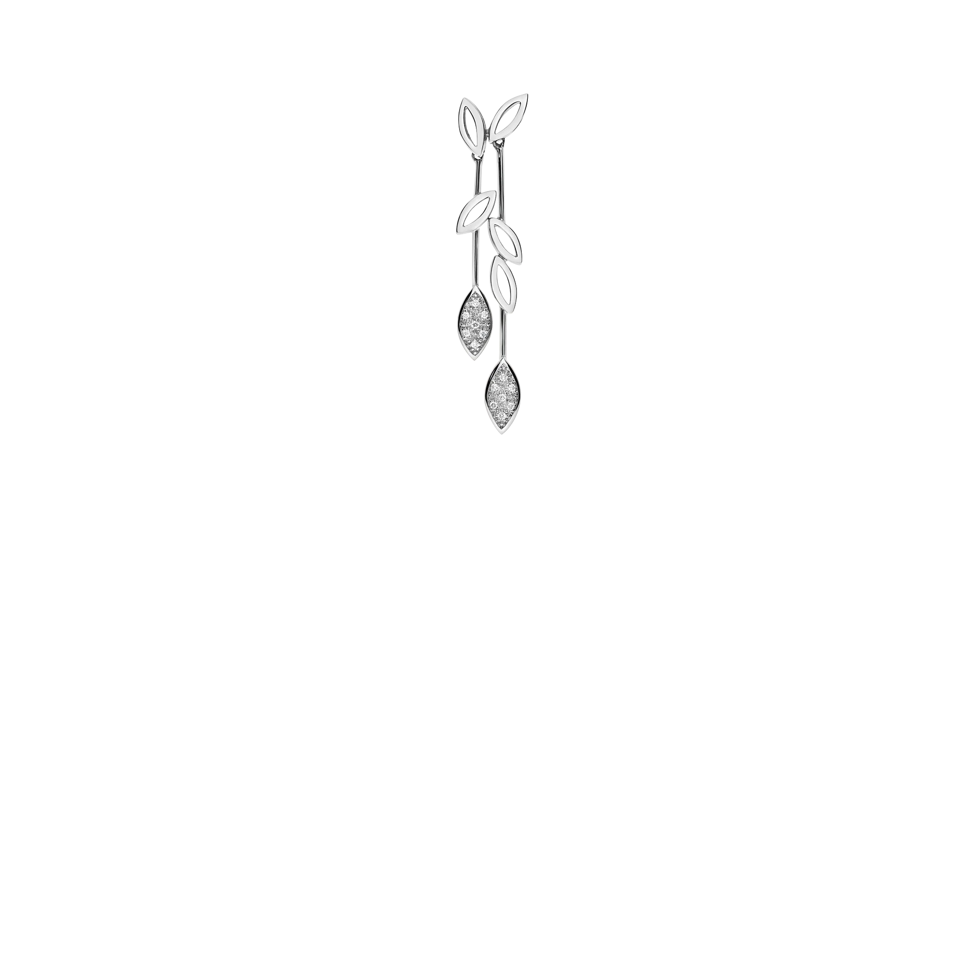 Diamond pendant 0.07ct 18K white gold - Image 2