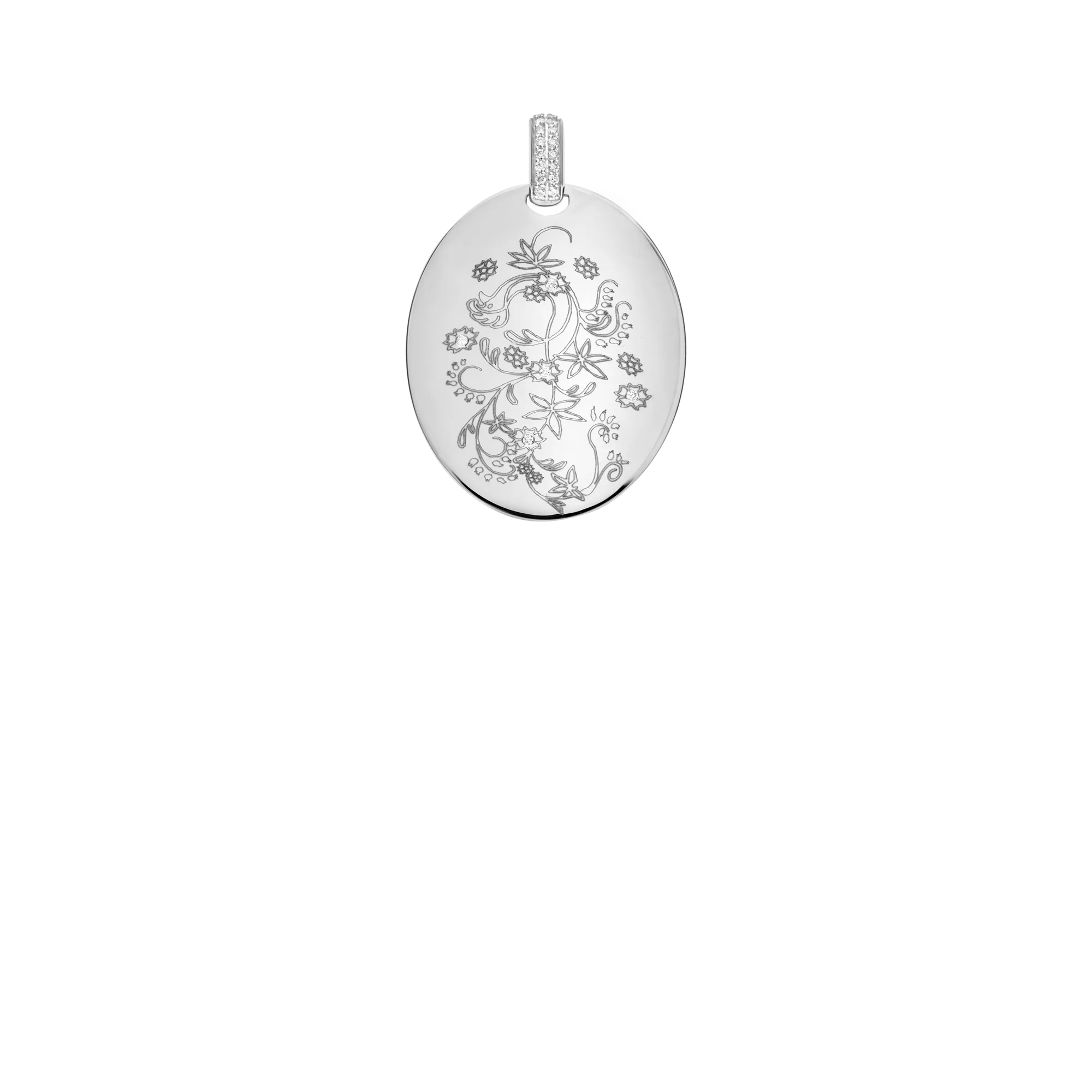 Diamond Pendant 0.10ct 18K White Gold - Image 2