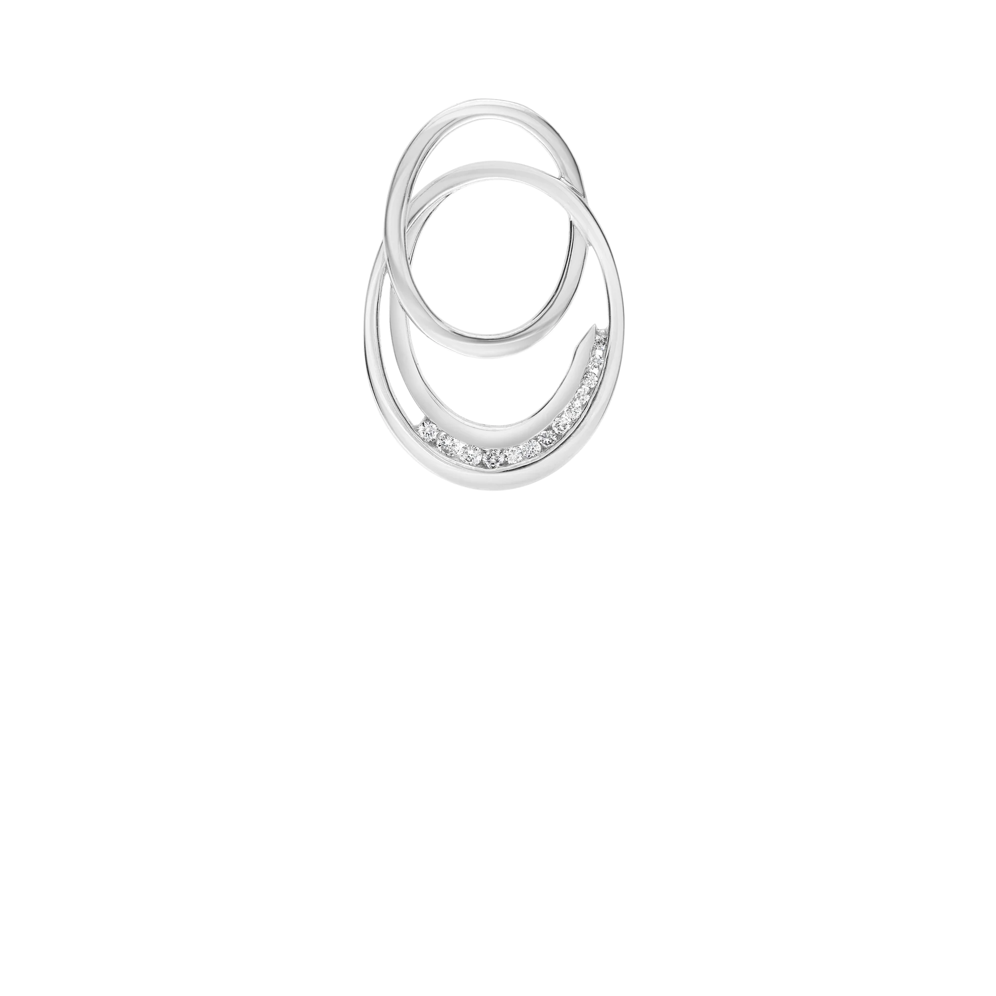 Diamond pendant 0.17ct 18K white gold - Image 2