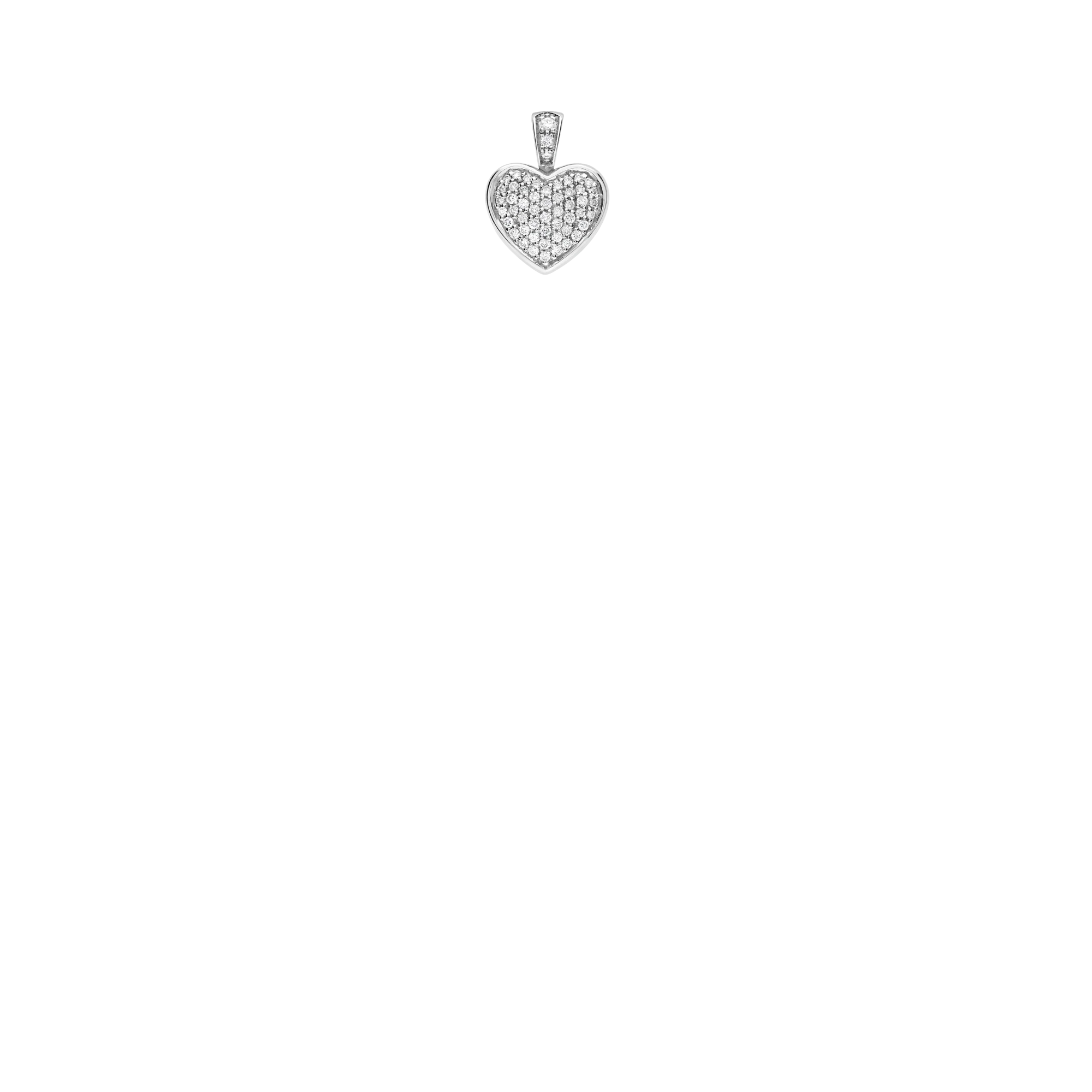 Diamond pendant 0.35ct 18K white gold - Image 2
